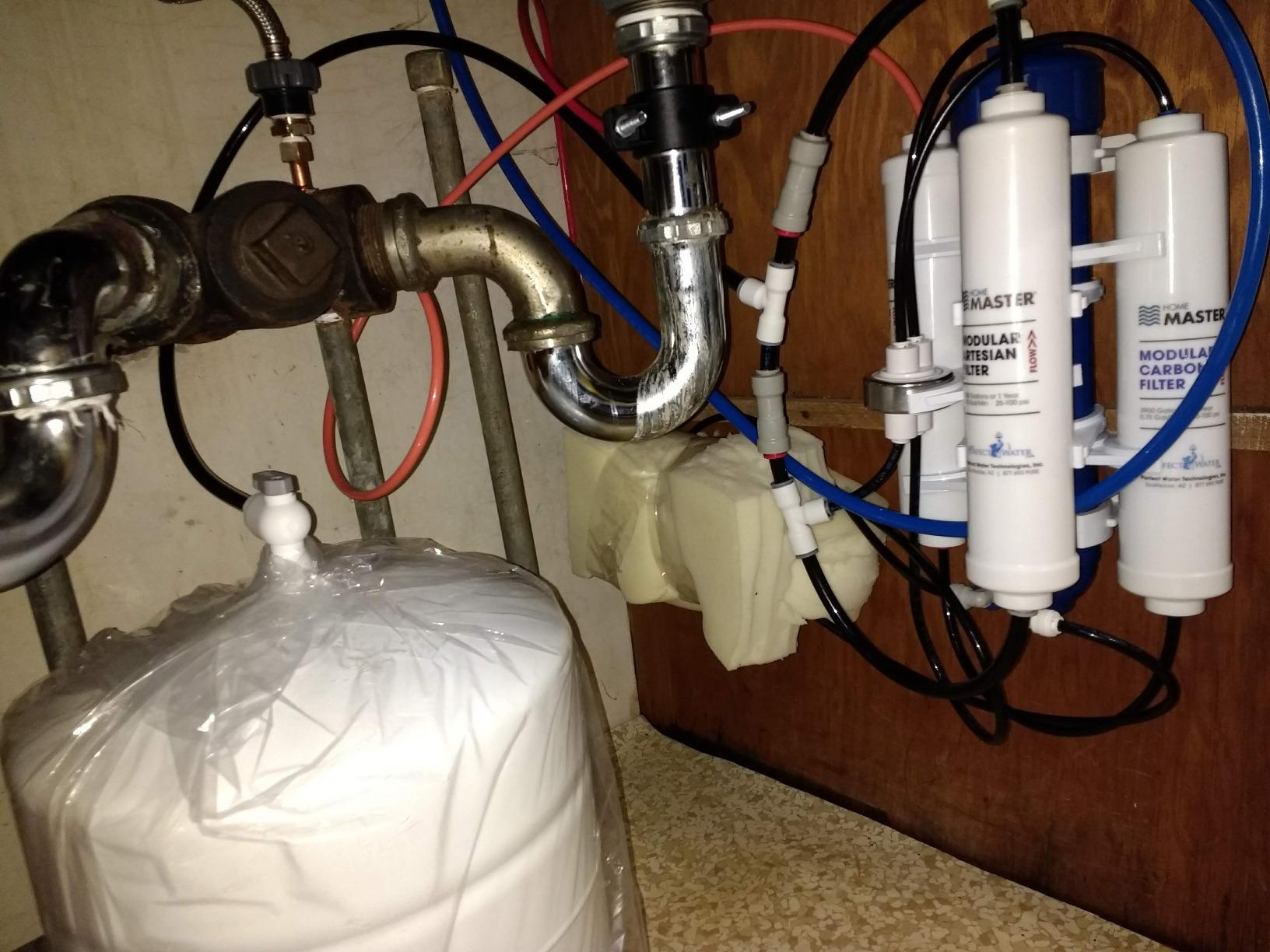 Home Master TMAFC-ERP Artesian Full Contact Reverse Osmosis System, 7-Stages, Patented 2-Pass Alkaline Remineralization, Fast 4.5s Fill Rate, 1:1 Waste Ratio, 8.5” Catalytic Carbon, 5-Yr Limited Parts customer photo 1