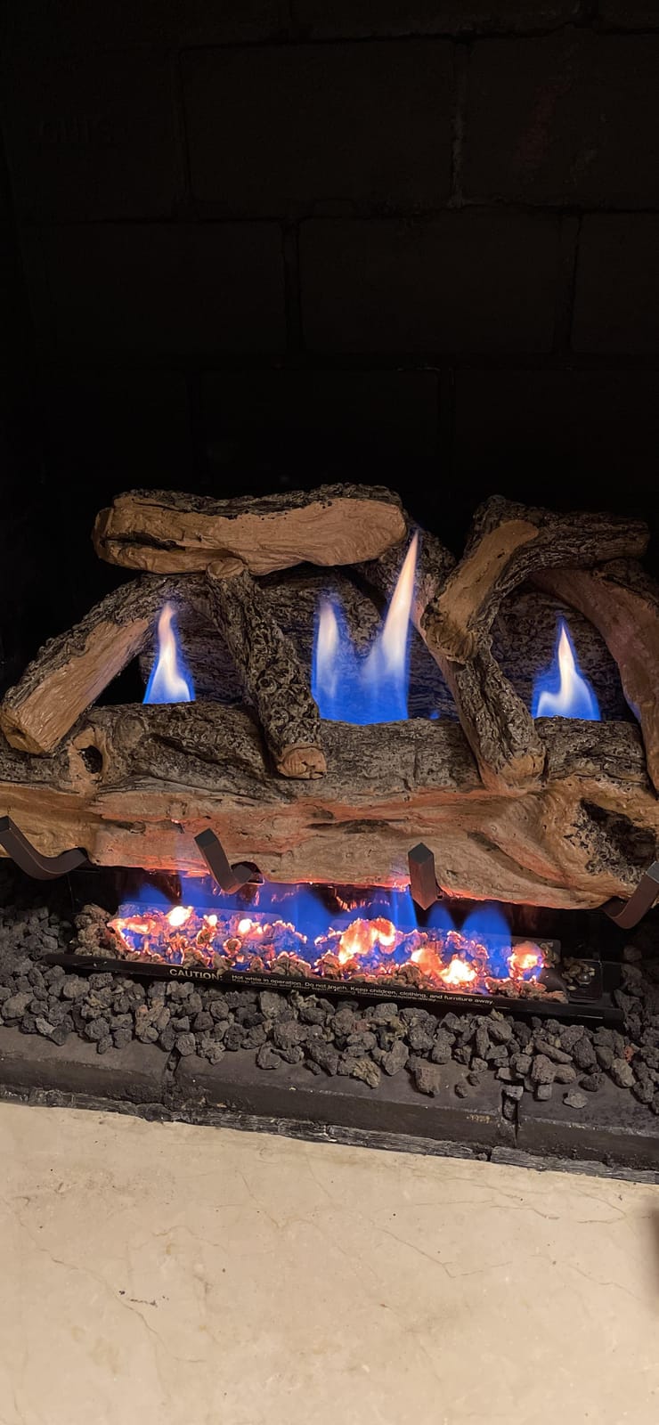 Peterson Real Fyre 24-Inch Split Oak Vent-Free Natural Gas Log Set with ANSI Certified G9 Burner, Remote Control, Fireplace Logs, Faux Driftwood Look, Indoor Heating, ODS Safety, 36,000 BTUs customer photo 2