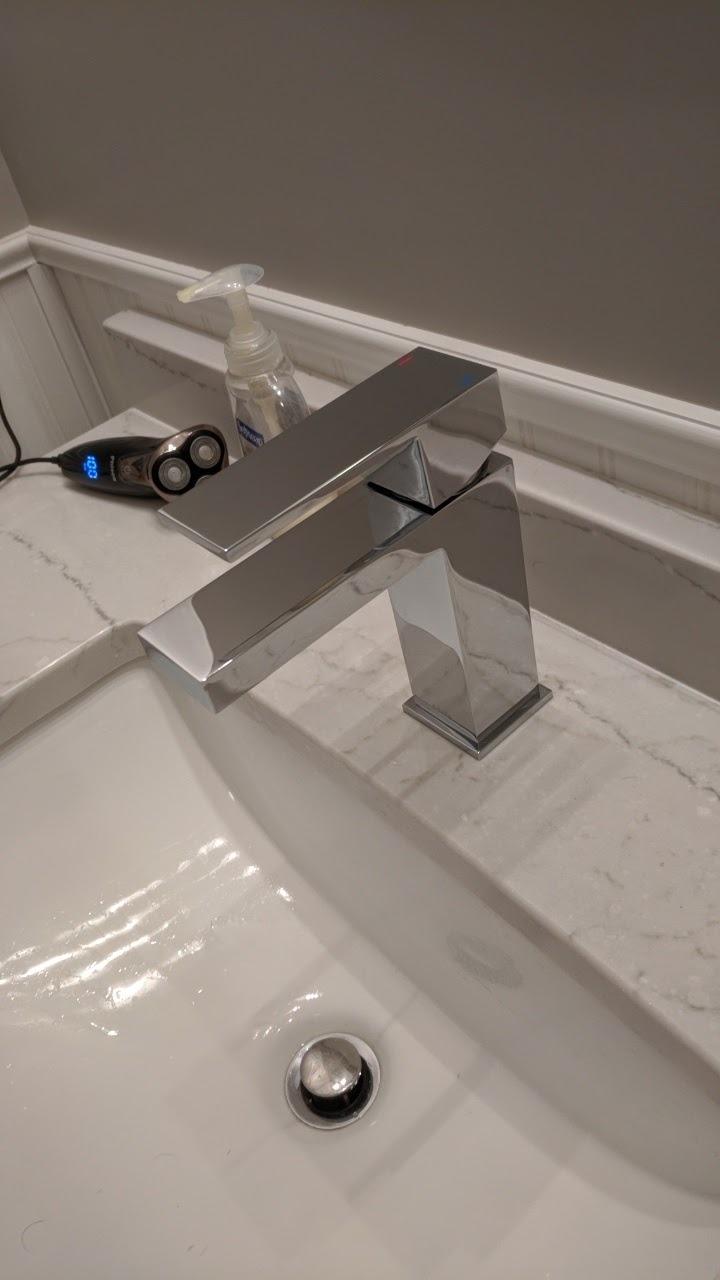 Delta Modern Brushed Nickel Bathroom Faucet 1 Hole, Single Hole Bathroom Sink Faucet for Vanity, Metal Push-Pop Drain Assembly, Stainless 567LF-SSPP customer photo 2