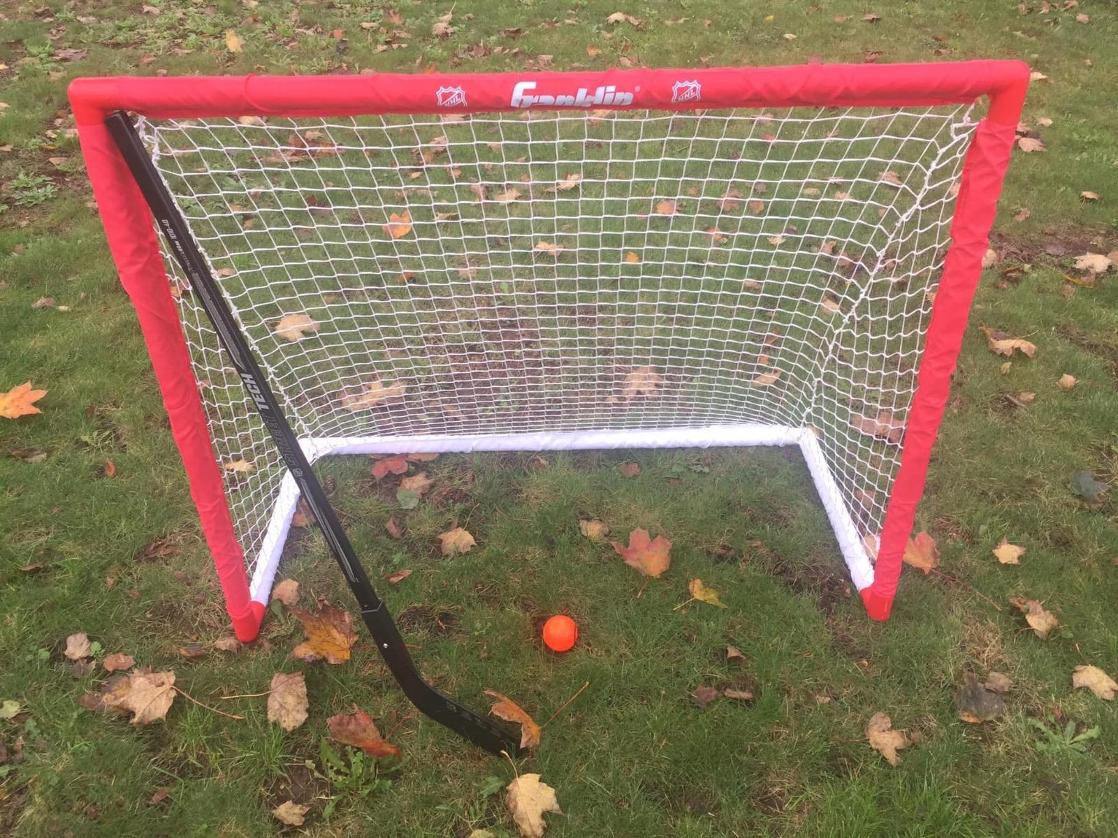 Franklin Sports Hockey Goal, Ball, and Stick Set - NHL customer photo 2