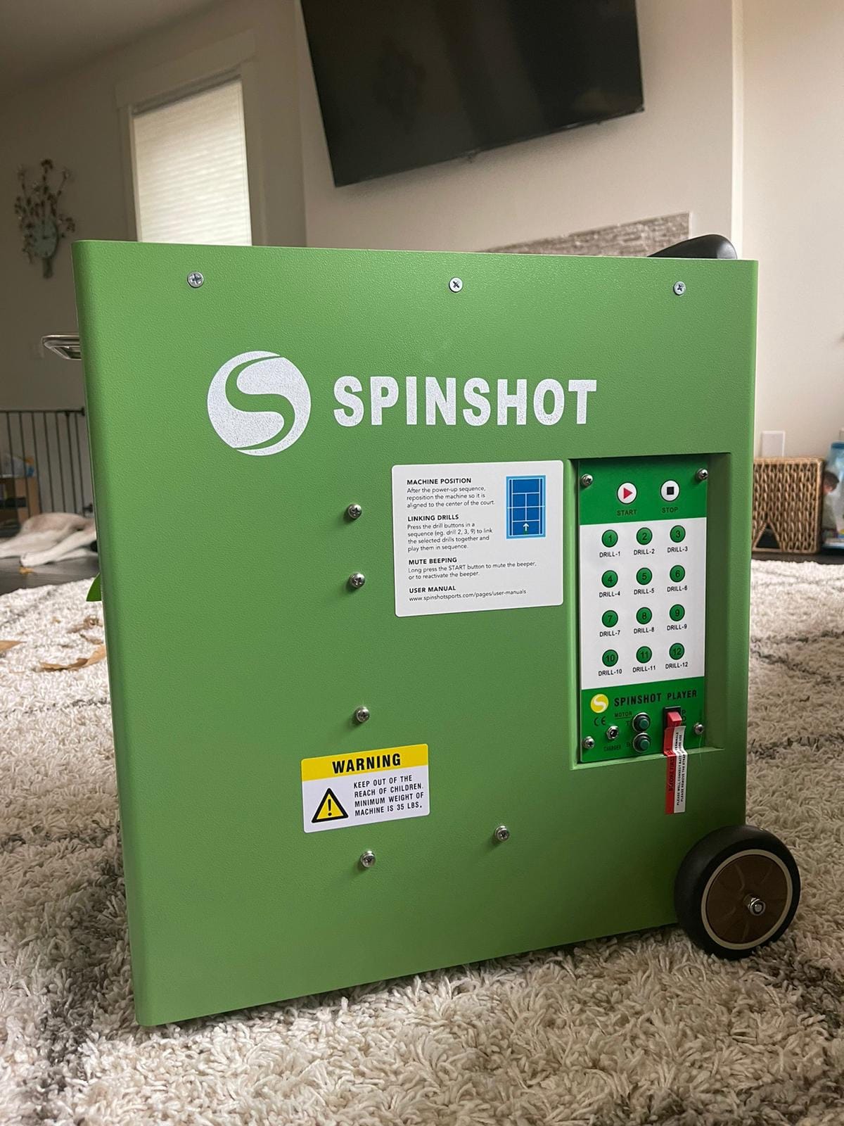 Spinshot Plus Tennis Ball Machine (Best Model for an Intermediate Player) customer photo 1
