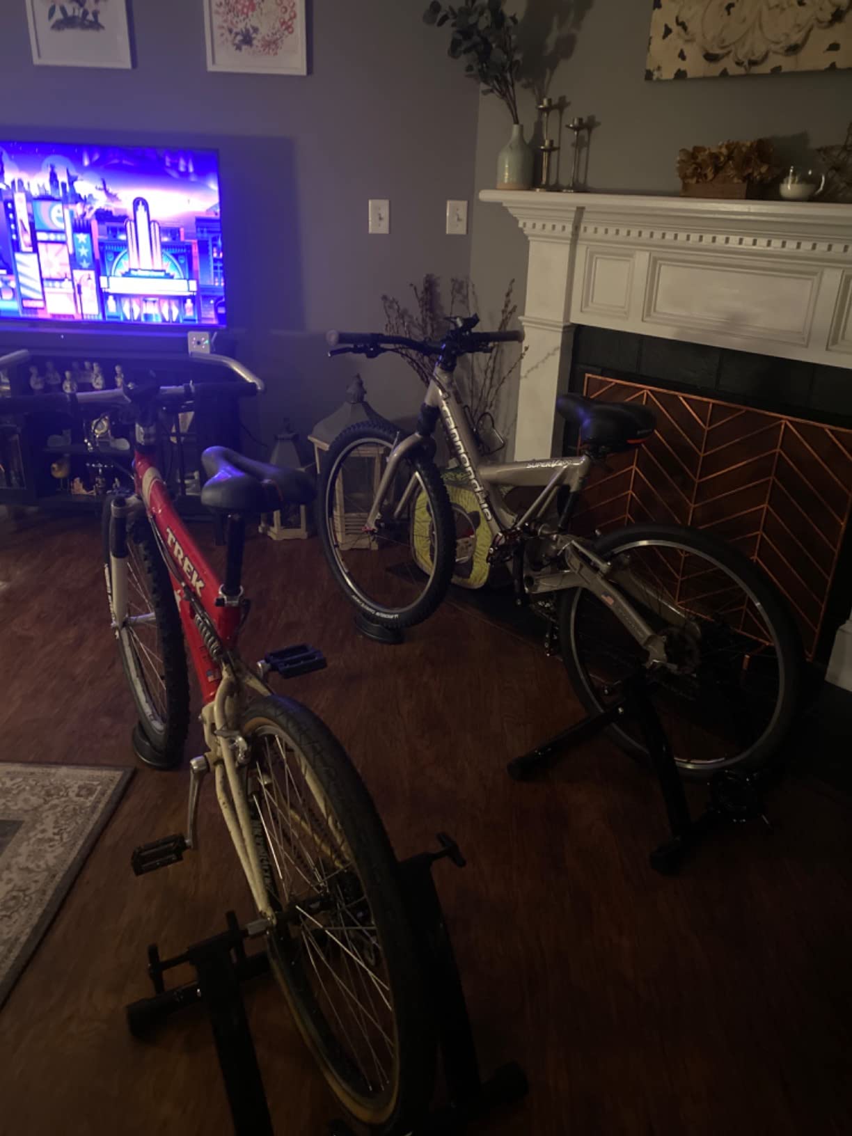 Yaheetech Magnetic Steel Bike Trainer Stand for Indoor Riding, 26-28in/700C customer photo 1