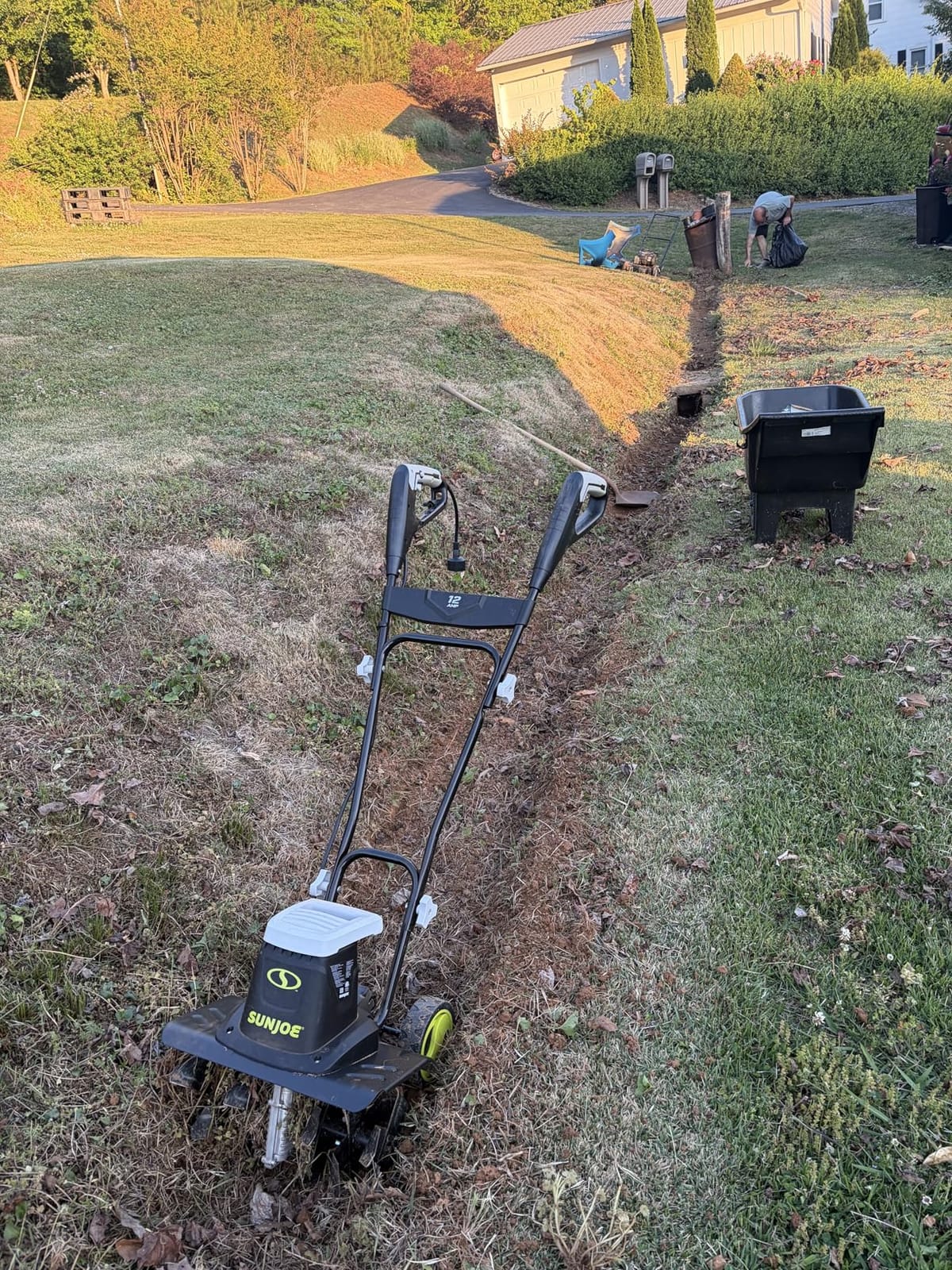 Sun Joe Corded Electric Garden Tiller & Cultivator with Steel Tines, TJ603E | 16 In, 12-Amp Motor - Heavy-Duty Tilling Machine and Power Tools for Lawn, Yard, and Gardening Care customer photo 2