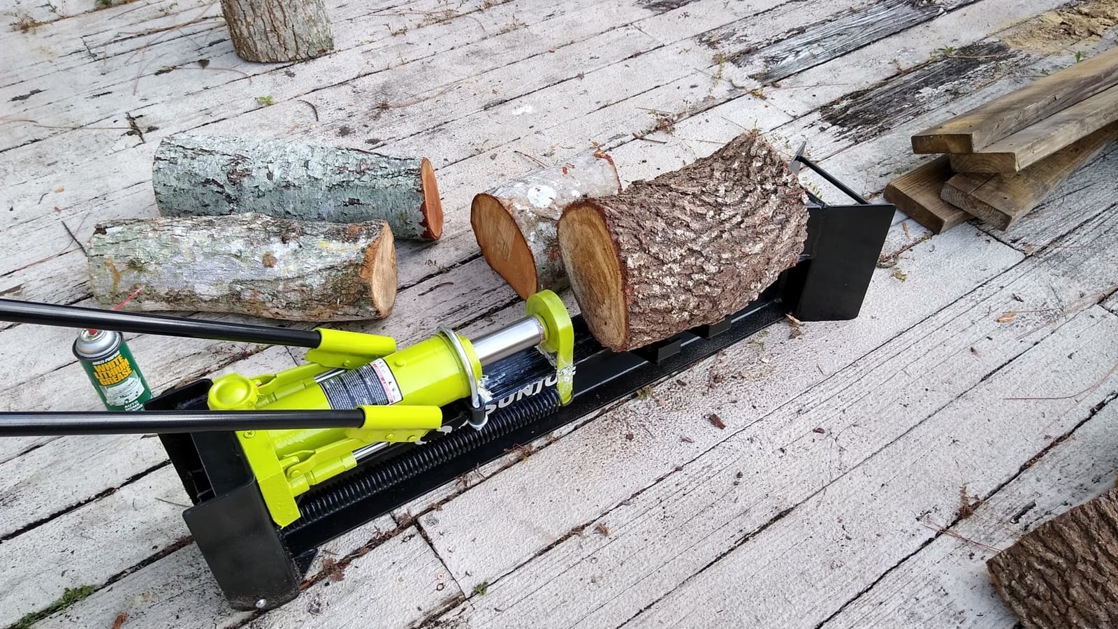 Sun Joe Cordless Manual Hydraulic Steel Beam Log Splitter, Portable and Compact, 10 Ton Capacity - Wood Splitting Machine and Equipment for Fireplace, Firewood, & Fire Stove Logs, LJ10M | Portable Compact Steel Beam Splitter for Fireplace, Firewood & Fire Stove Logs customer photo 2