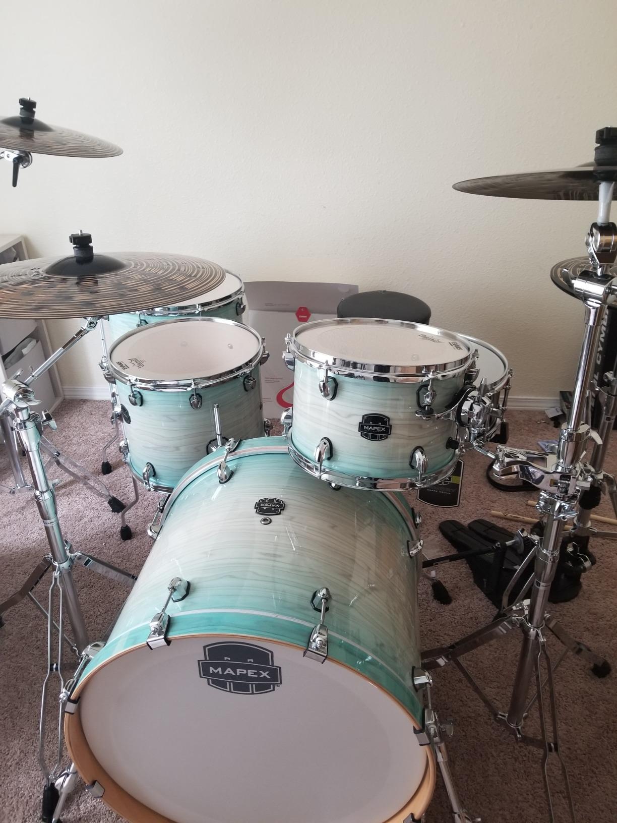 Meinl Cymbal Set Box Pack with 14” Hihats, 20” Ride, 16” Crash, Plus a FREE 18” Crash – Classics Custom Dark – Made In Germany, TWO-YEAR WARRANY (CCD460+18) customer photo 2
