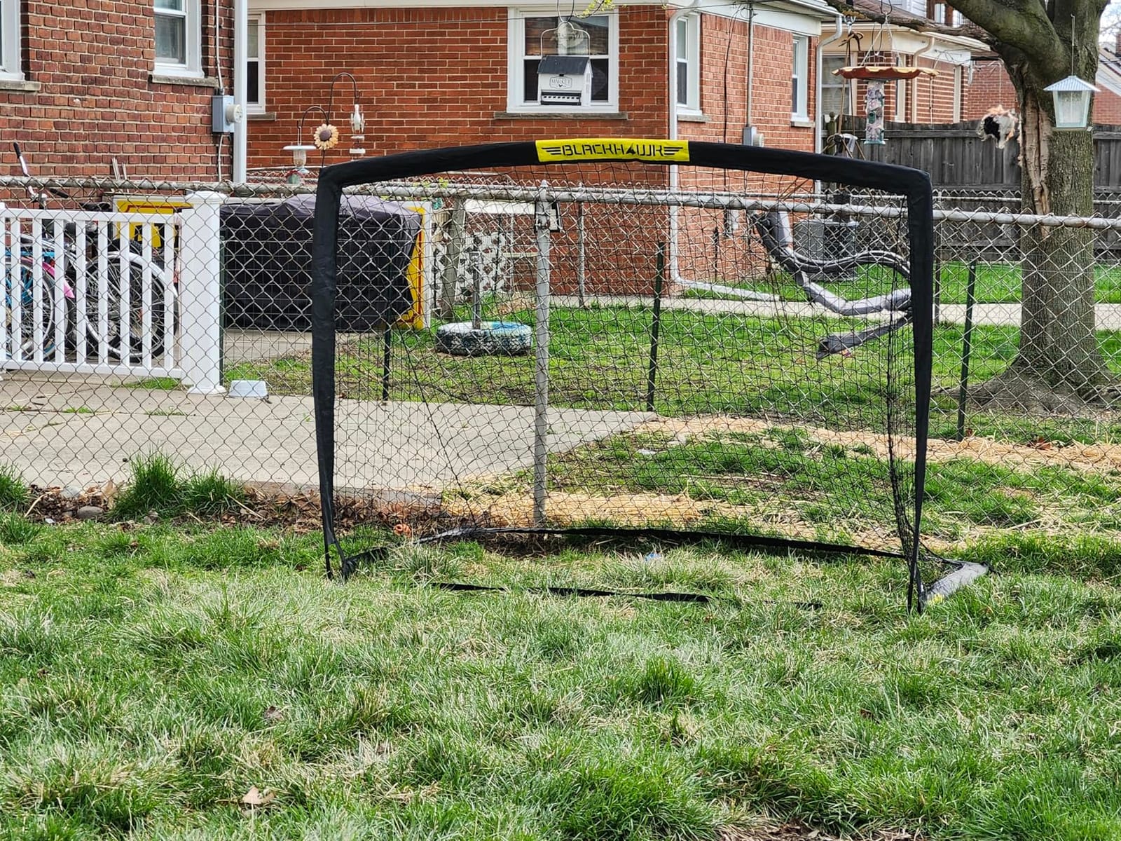 Franklin Sports Blackhawk Backyard Soccer Goal - Portable Pop Up Soccer Nets - Youth + Adult Folding Indoor + Outdoor Goals - Multiple Sizes + Colors customer photo 2