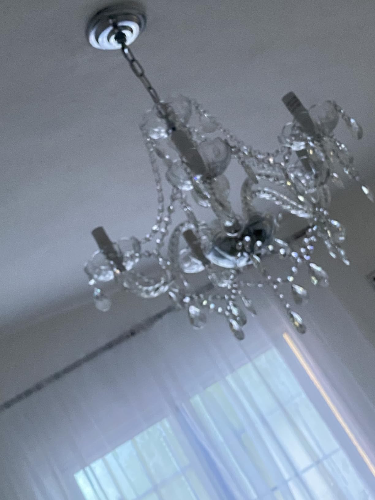 Saint Mossi 5 Light Modern Contemporary Elegant K9 Crystal Glass Chandelier Pendant Ceiling Lighting Fixture customer photo 2