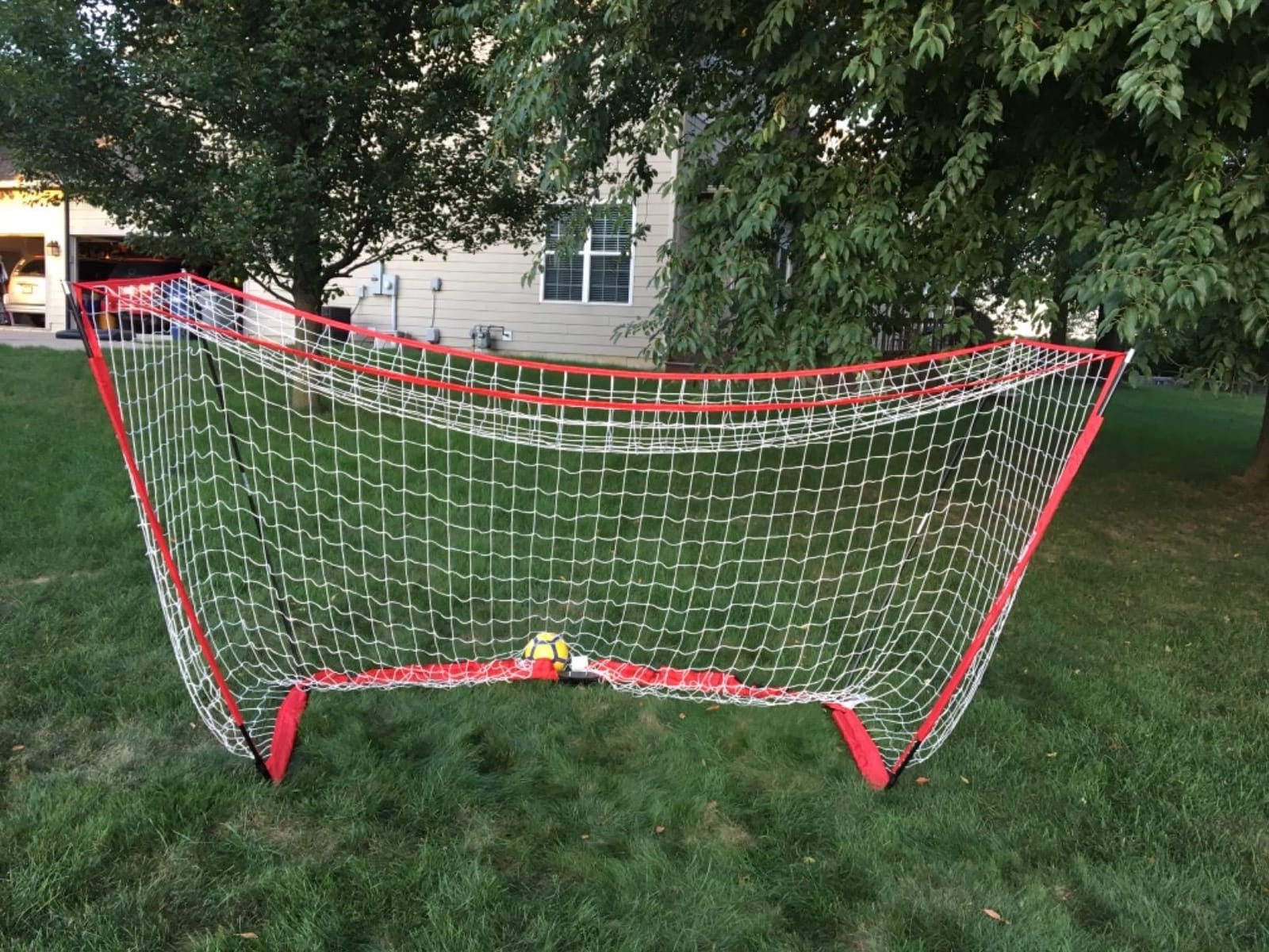 PowerNet Soccer Goal for Backyard, 3Mx2M / 6x4 / 8x4 / 12x6 / 14x7 /18.5x6.5 / 21x7 / 24 x 8 Portable Soccer Net, Sports & Outdoors Training Equipment, Quick Setup 1 Goal & Zipper Storage Bag customer photo 1