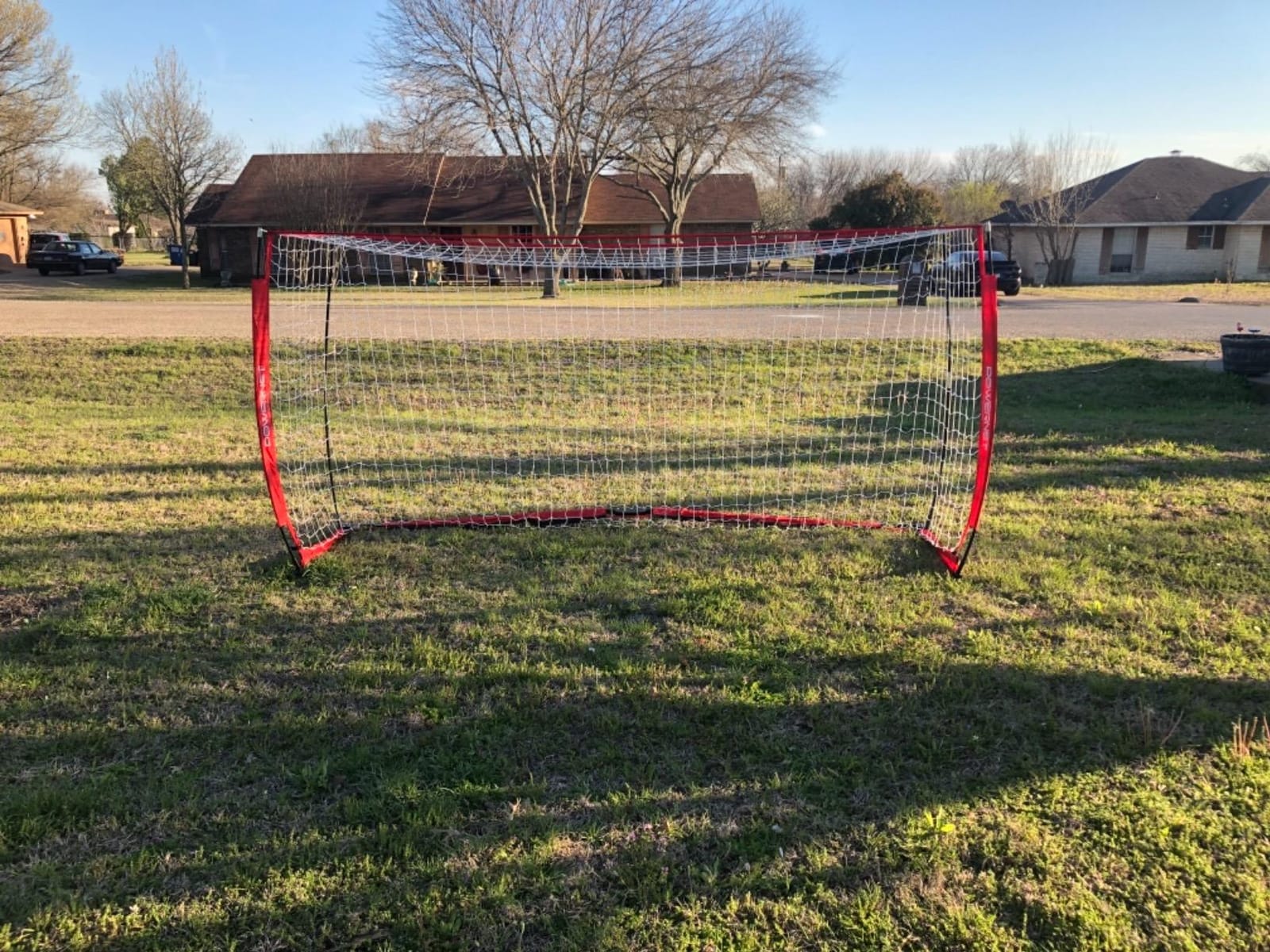 PowerNet Soccer Goal for Backyard, 3Mx2M / 6x4 / 8x4 / 12x6 / 14x7 /18.5x6.5 / 21x7 / 24 x 8 Portable Soccer Net, Sports & Outdoors Training Equipment, Quick Setup 1 Goal & Zipper Storage Bag customer photo 2