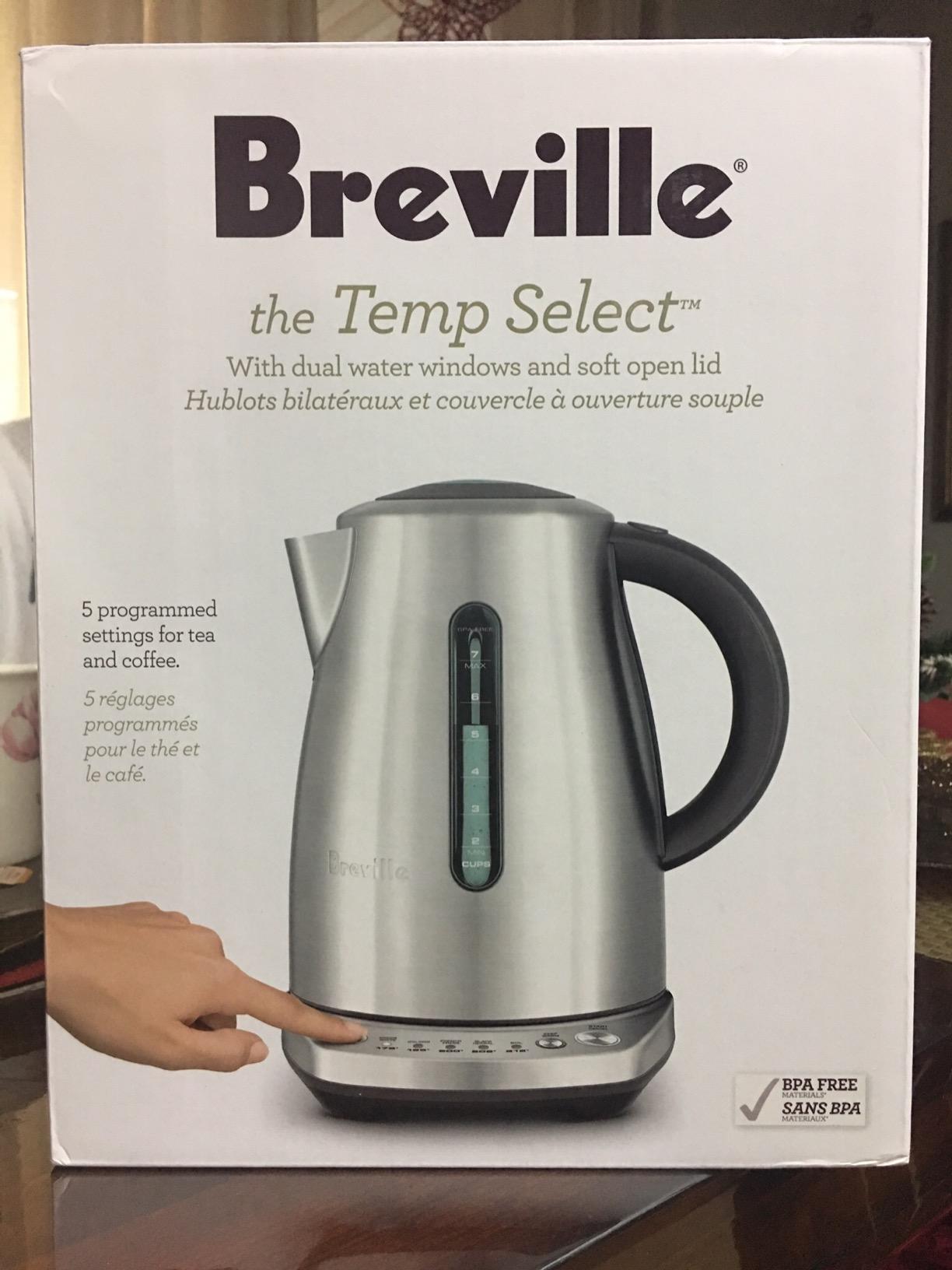 Breville BKE720BSS Temp Select Hot Water Kettle, Brushed Stainless Steel | Precisely heat water for tea and coffee with this electric kettle featuring variable temperature control | 7 cup capacity customer photo 2
