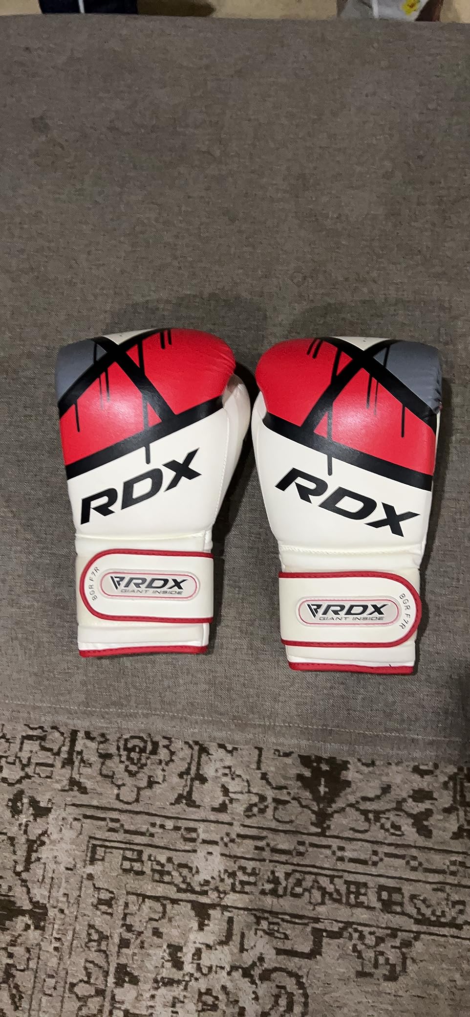 RDX Boxing Gloves EGO, Sparring Muay Thai Kickboxing MMA Heavy Training Mitts, Maya Hide Leather, Ventilated, Long Support, Punching Bag Workout Pads, Men Women Adult 8 10 12 14 16 oz customer photo 1