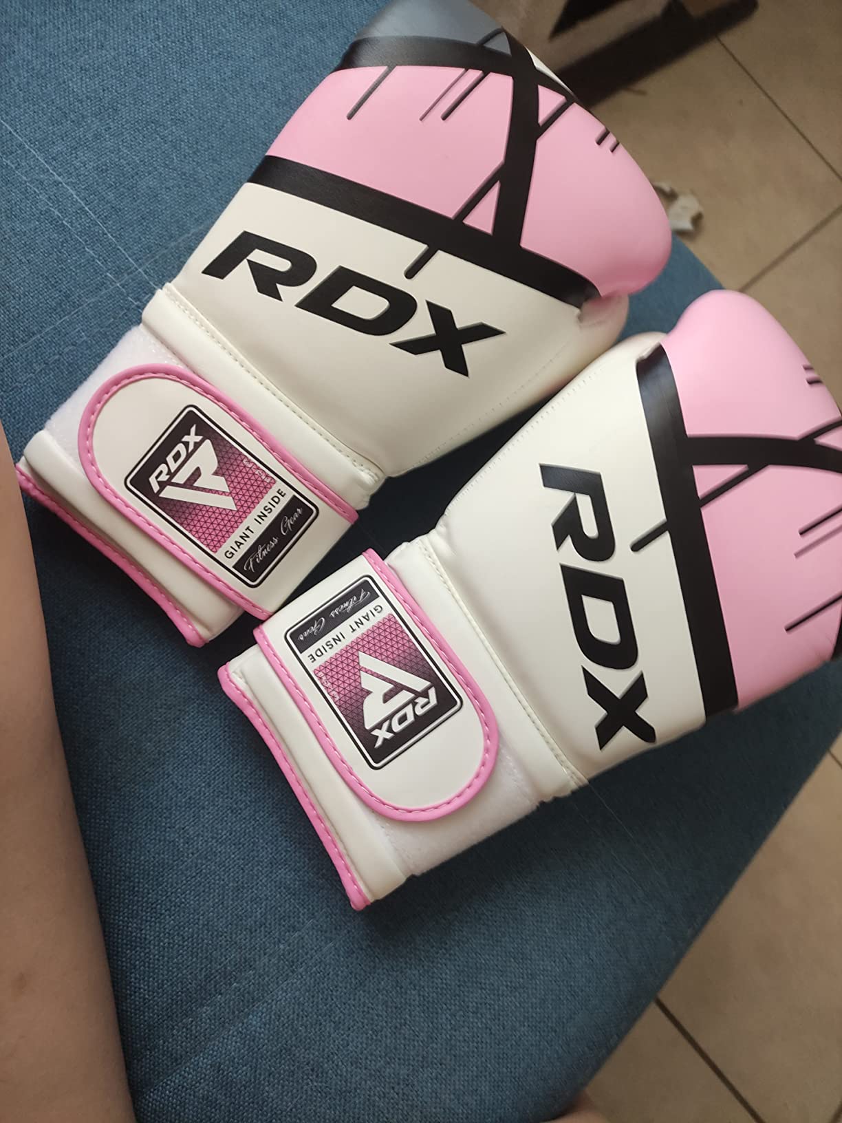 RDX Boxing Gloves EGO, Sparring Muay Thai Kickboxing MMA Heavy Training Mitts, Maya Hide Leather, Ventilated, Long Support, Punching Bag Workout Pads, Men Women Adult 8 10 12 14 16 oz customer photo 2