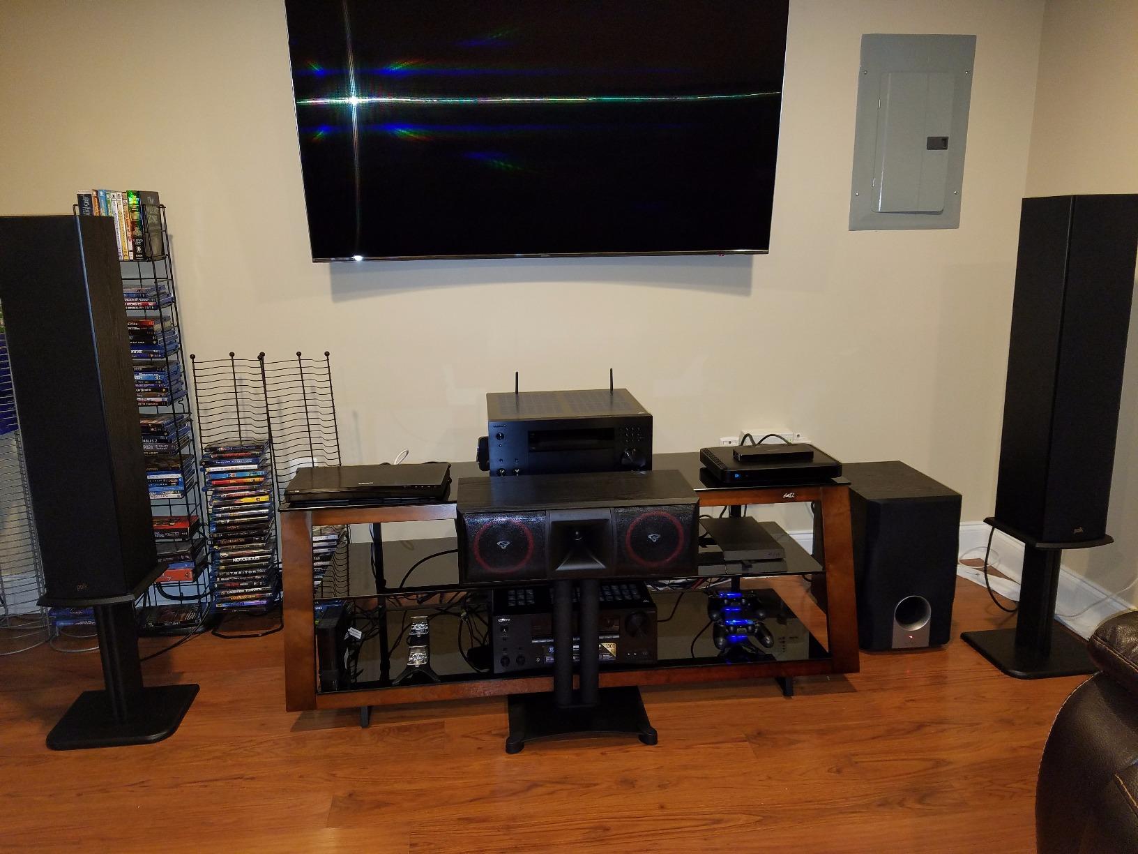 Polk Audio T50 Home Theater Floor Standing Tower Speaker 150W, Black | Single, Hi-Res Audio with Deep Bass Response, Dolby and DTS Surround customer photo 2