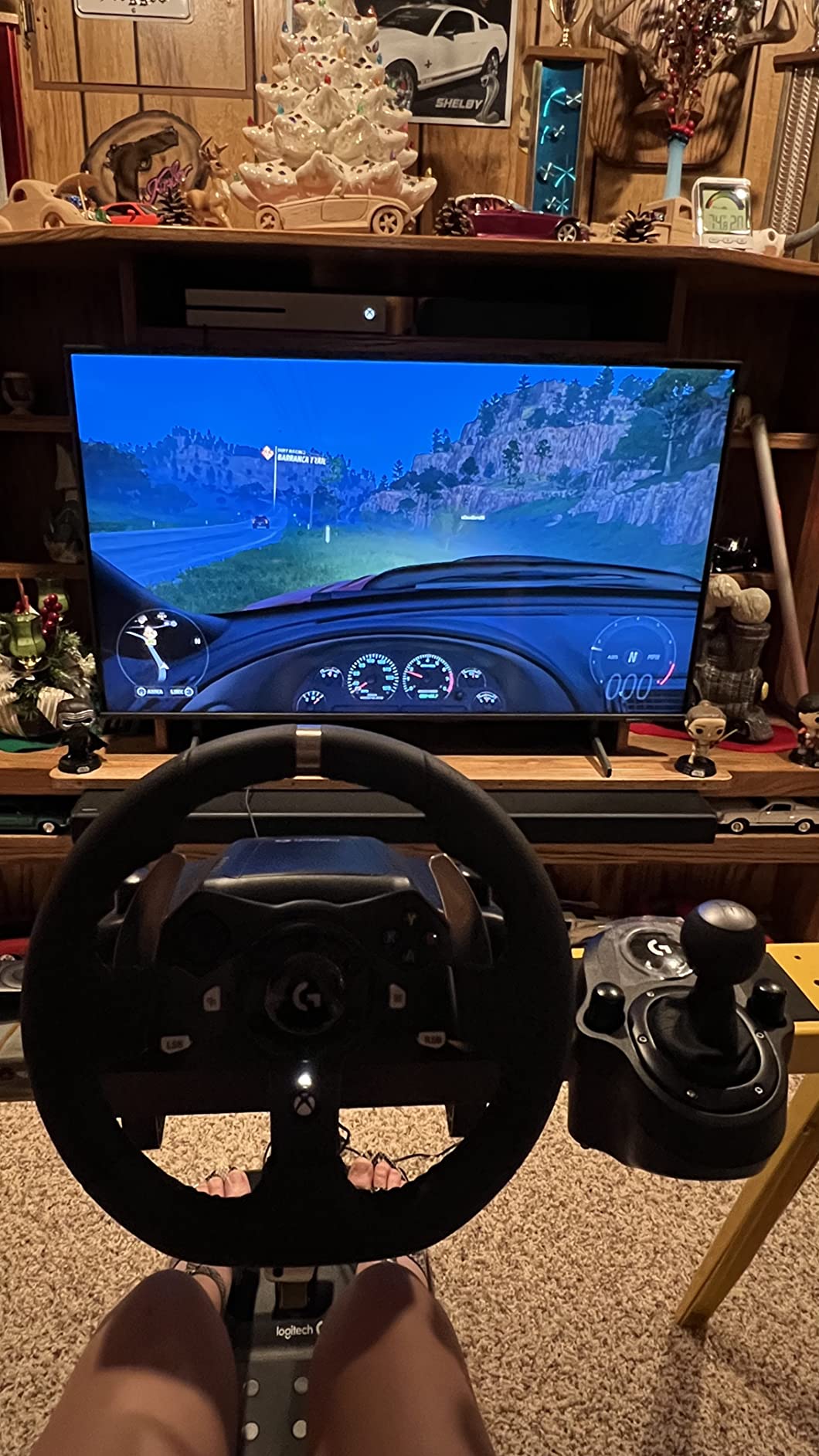 Logitech G920 Driving Force Racing Wheel and Pedals, Force Feedback + Logitech G Driving Force Shifter - Xbox Series X|S, Xbox One and PC, Mac - Black customer photo 2