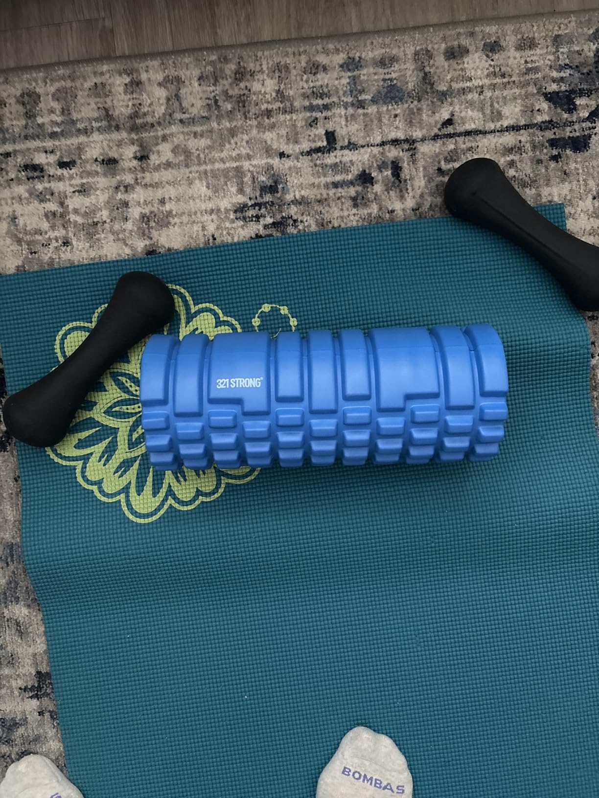 321 STRONG Patented 3-Zone Massage Roller, Medium Density for Exercise - Releases Muscle Adhesions customer photo 1