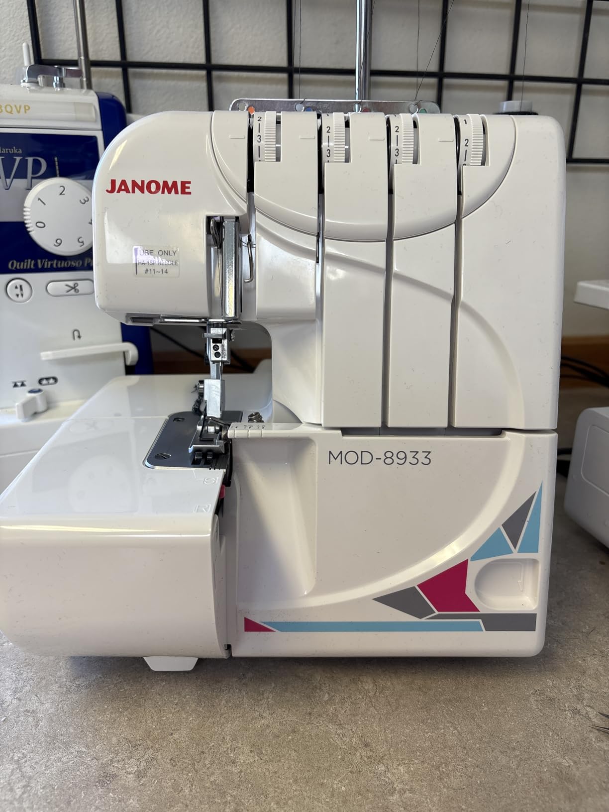 Janome MOD-8933 Serger with Lay-In Threading, 3 and 4 Thread Convertible with Differential Feed customer photo 2