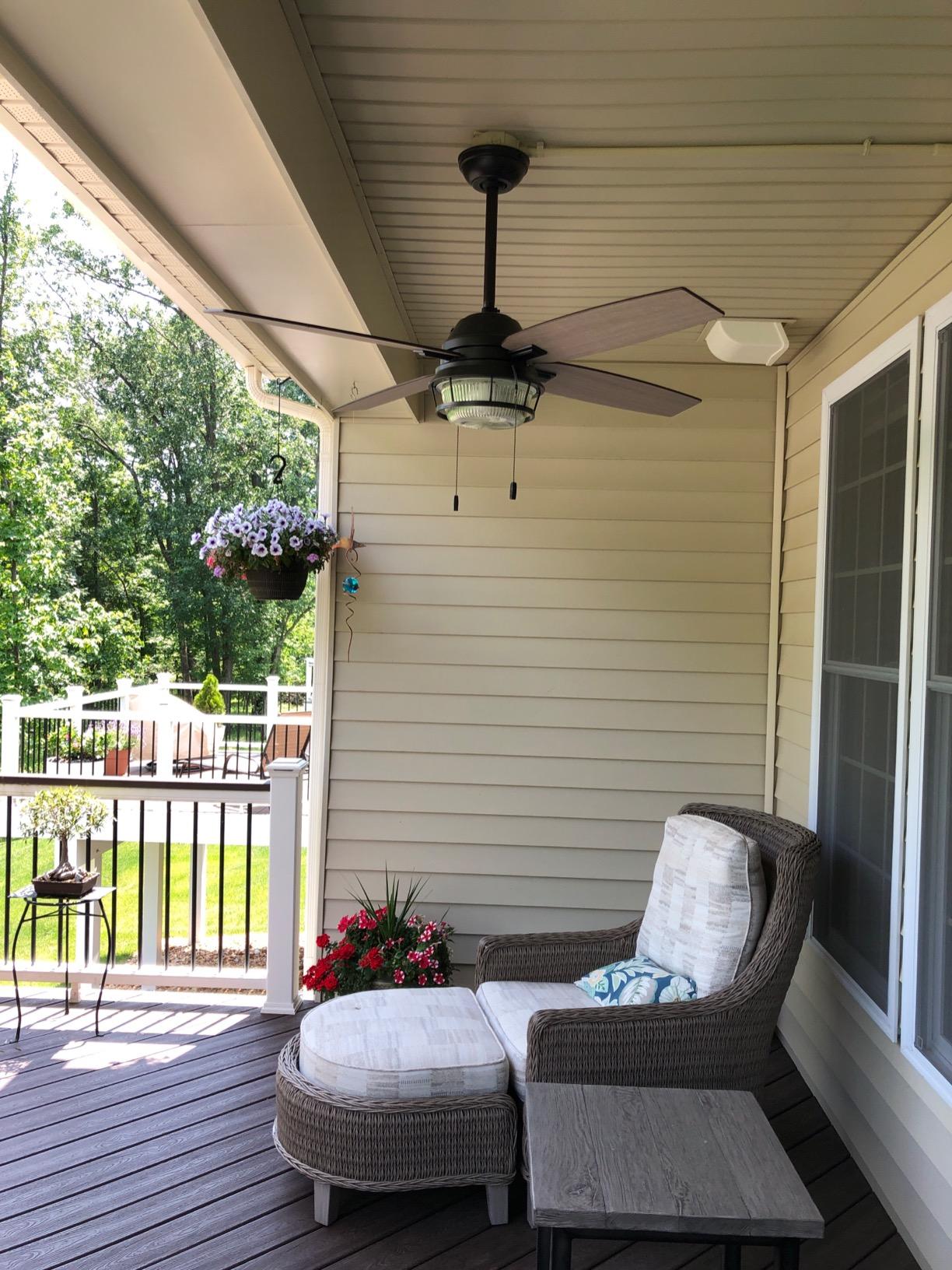 Hunter Ocala, Outdoor or Indoor, Ceiling Fan, Rustic, 52 inch, Noble Bronze customer photo 2