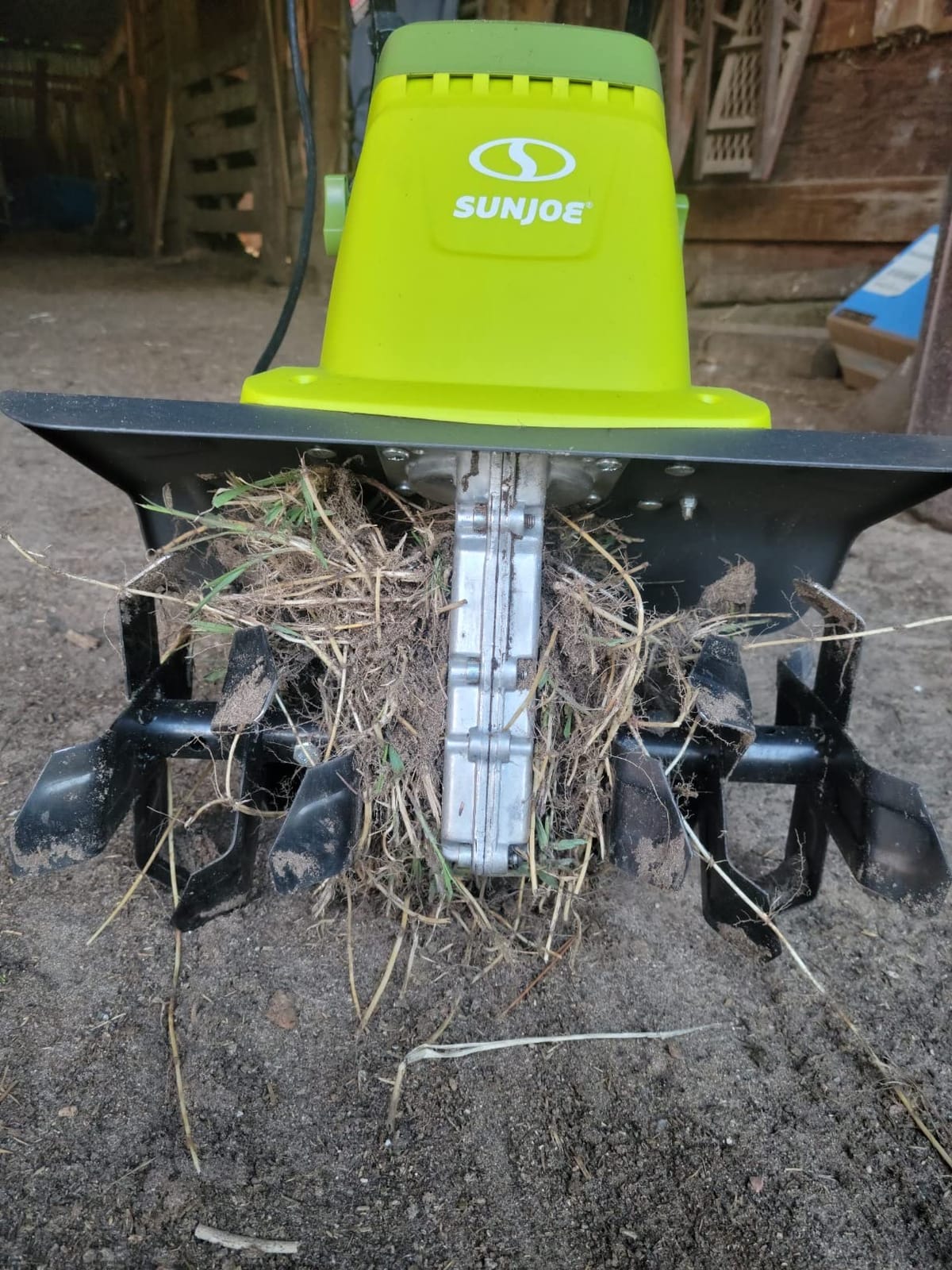 Sun Joe Corded Electric Garden Tiller & Cultivator with Steel Tines, 16