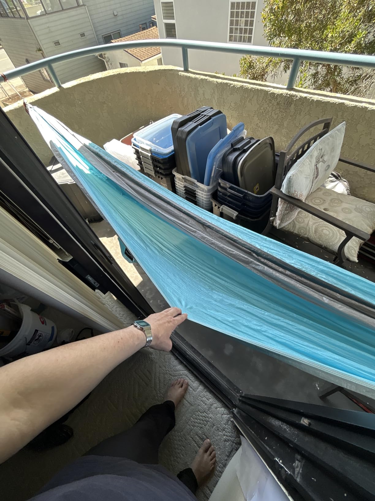 NATUREFUN Ultra-Light Travel Camping Hammock | 300kg Load Capacity, Breathable, Quick-Drying | 2 x Premium Carabiners, 2 x Nylon Slings Included | Outdoor Indoor Garden customer photo 1