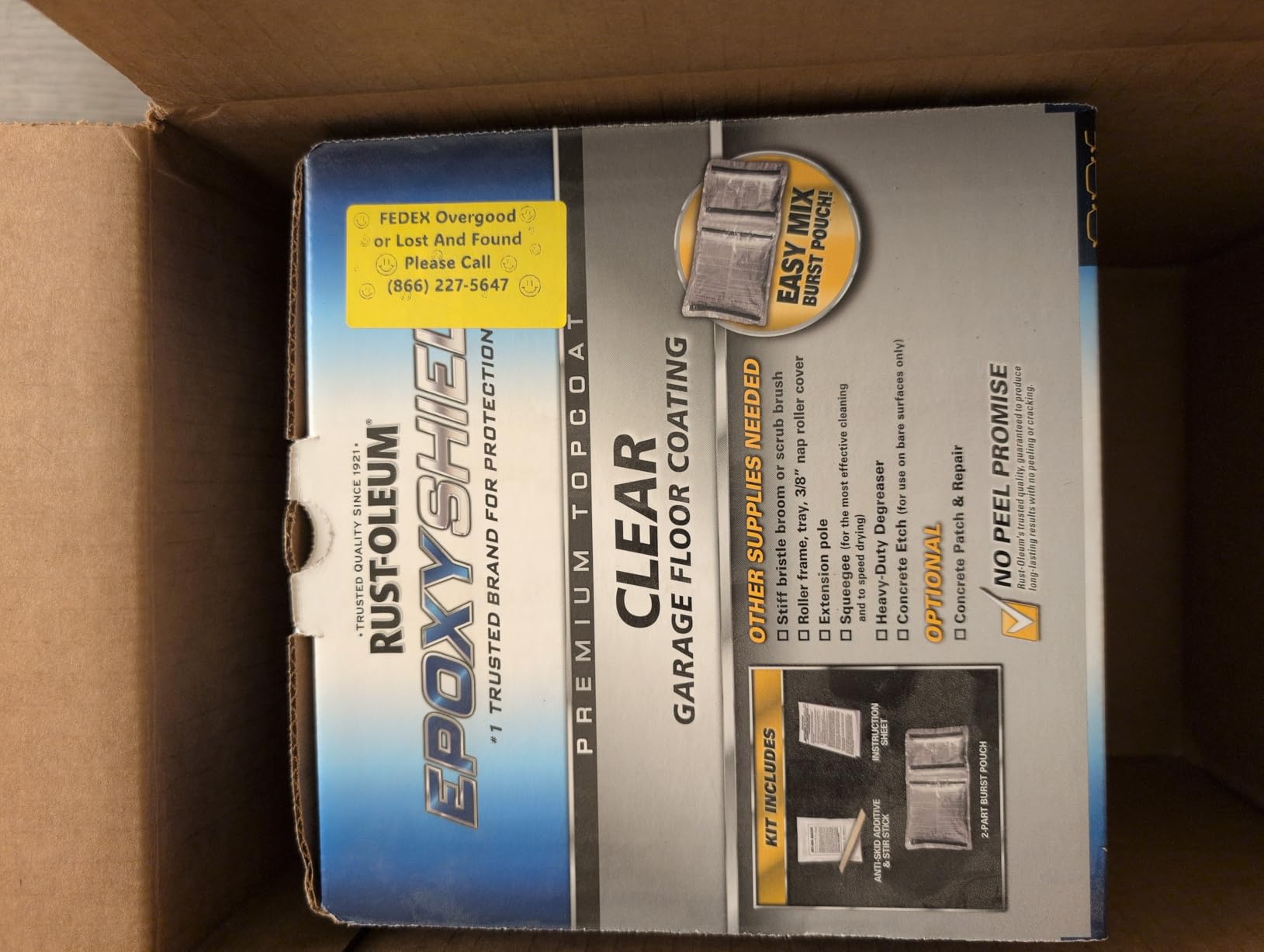 Rust-Oleum EpoxyShield High Gloss Clear Garage Floor Coating Kit customer photo 1