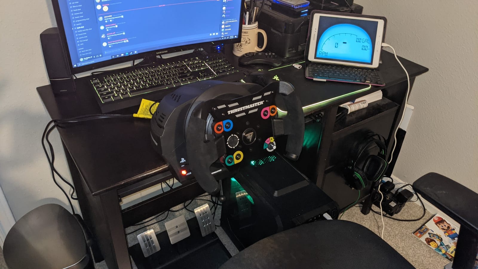Thrustmaster T300RS GT Force Feedback Racing Wheel & 3 Pedal Set - PS5 & PC | Officially licensed Gran Turismo wheel, for Simracing, belt-driven motor, 13 actions buttons, detachable wheel customer photo 1
