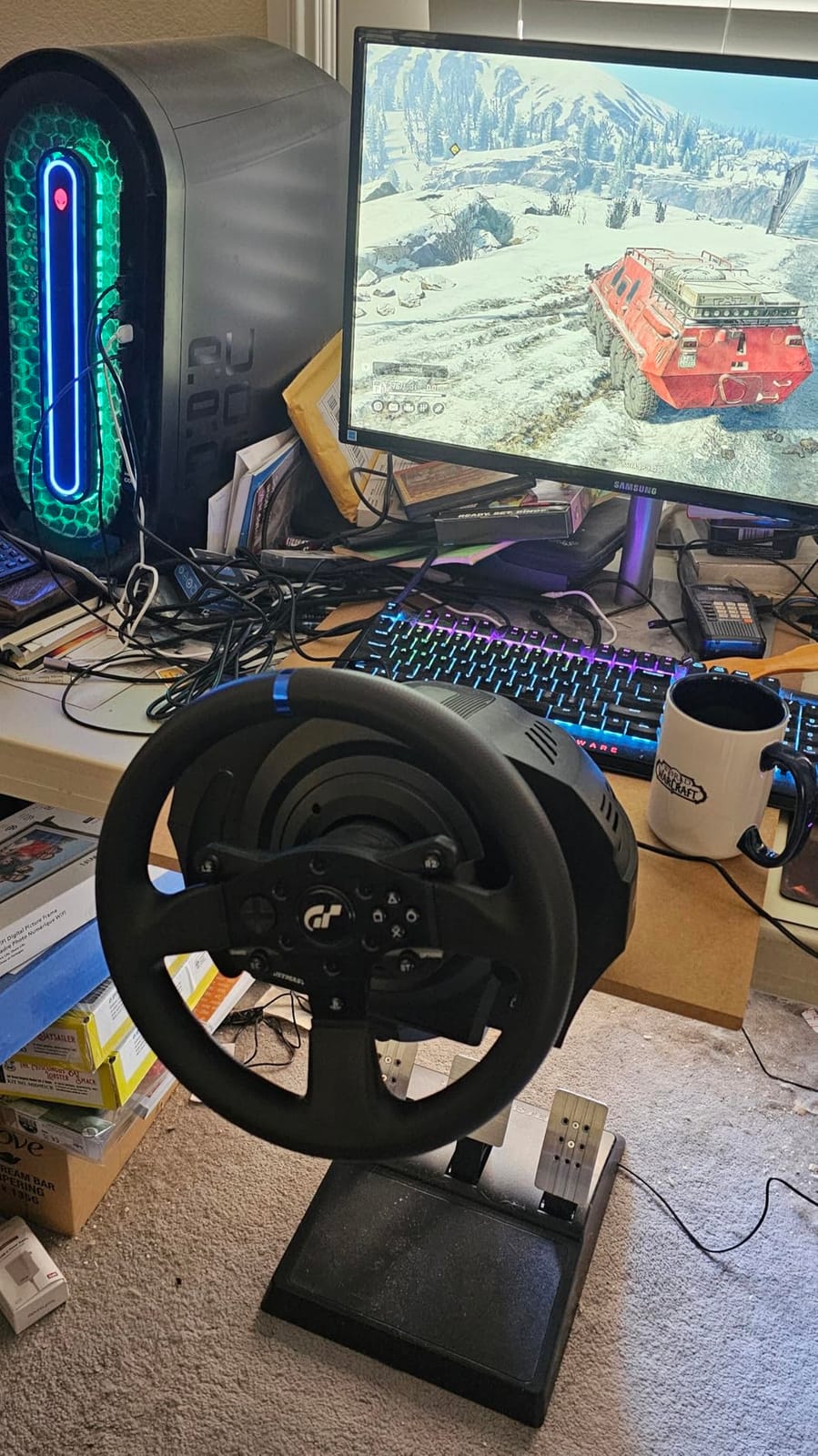Thrustmaster T300RS GT Force Feedback Racing Wheel & 3 Pedal Set - PS5 & PC | Officially licensed Gran Turismo wheel, for Simracing, belt-driven motor, 13 actions buttons, detachable wheel customer photo 2
