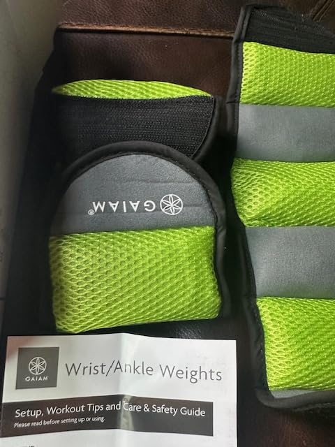 Gaiam Ankle Weights, Wearable Bracelet to Strengthen, Tone & Sculpt, Adjustable Ankle Weights for Women & Men for Yoga, Dance, Pilates, Barre, Cardio, Home & Gym Use customer photo 2