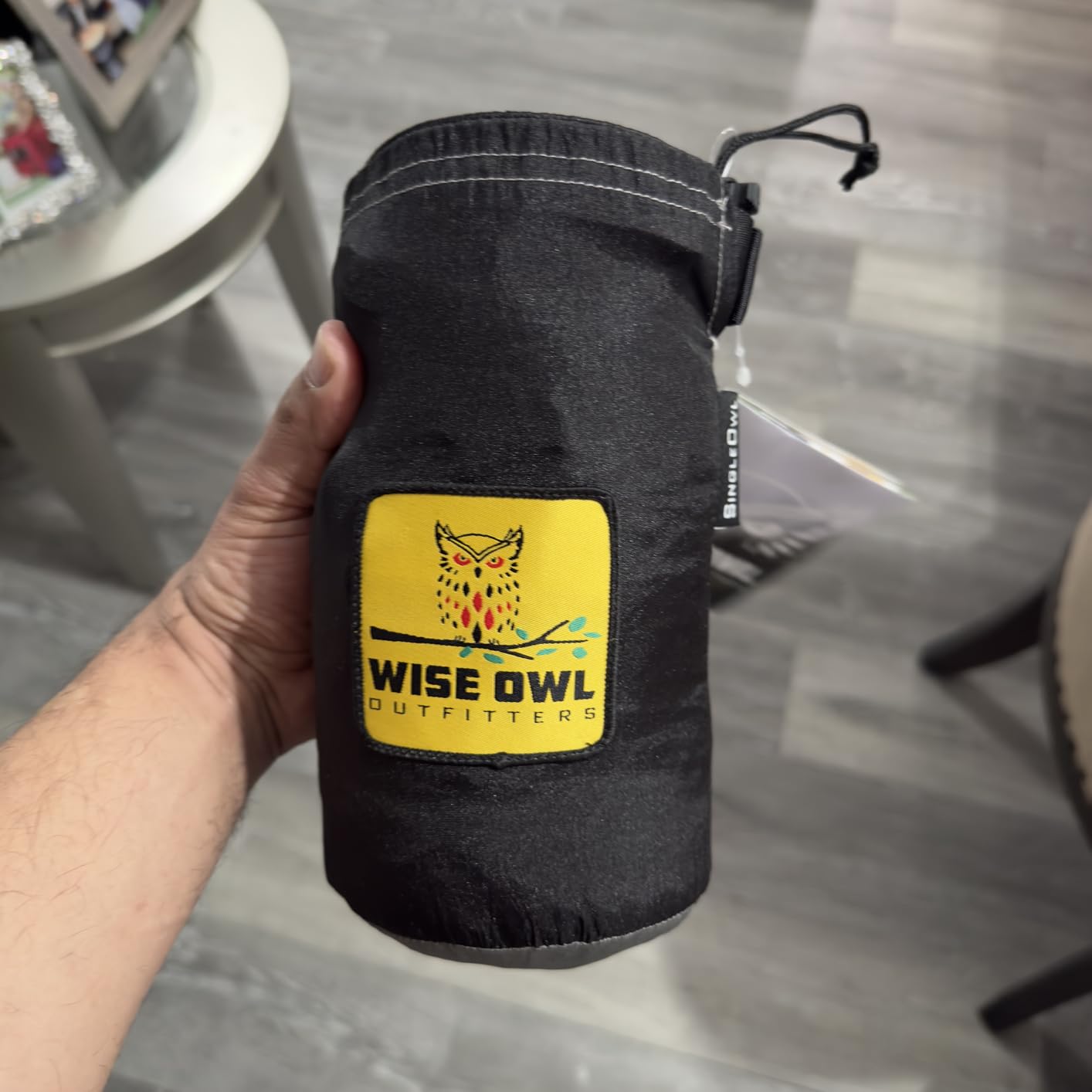 Wise Owl Outfitters Hammock for Camping Single Hammocks Gear for The Outdoors Backpacking Survival or Travel - Portable Lightweight Parachute Nylon SO Black & Grey customer photo 1