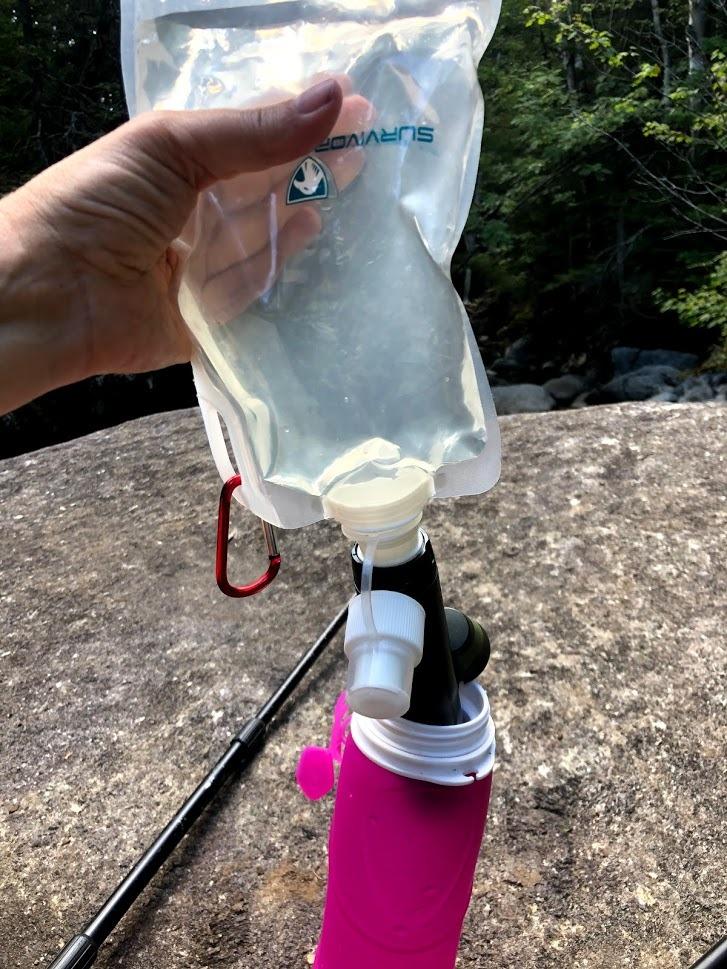 Survivor Filter Squeeze Kit Water Filter Straw & 2 Collapsible Bottles 32oz customer photo 1