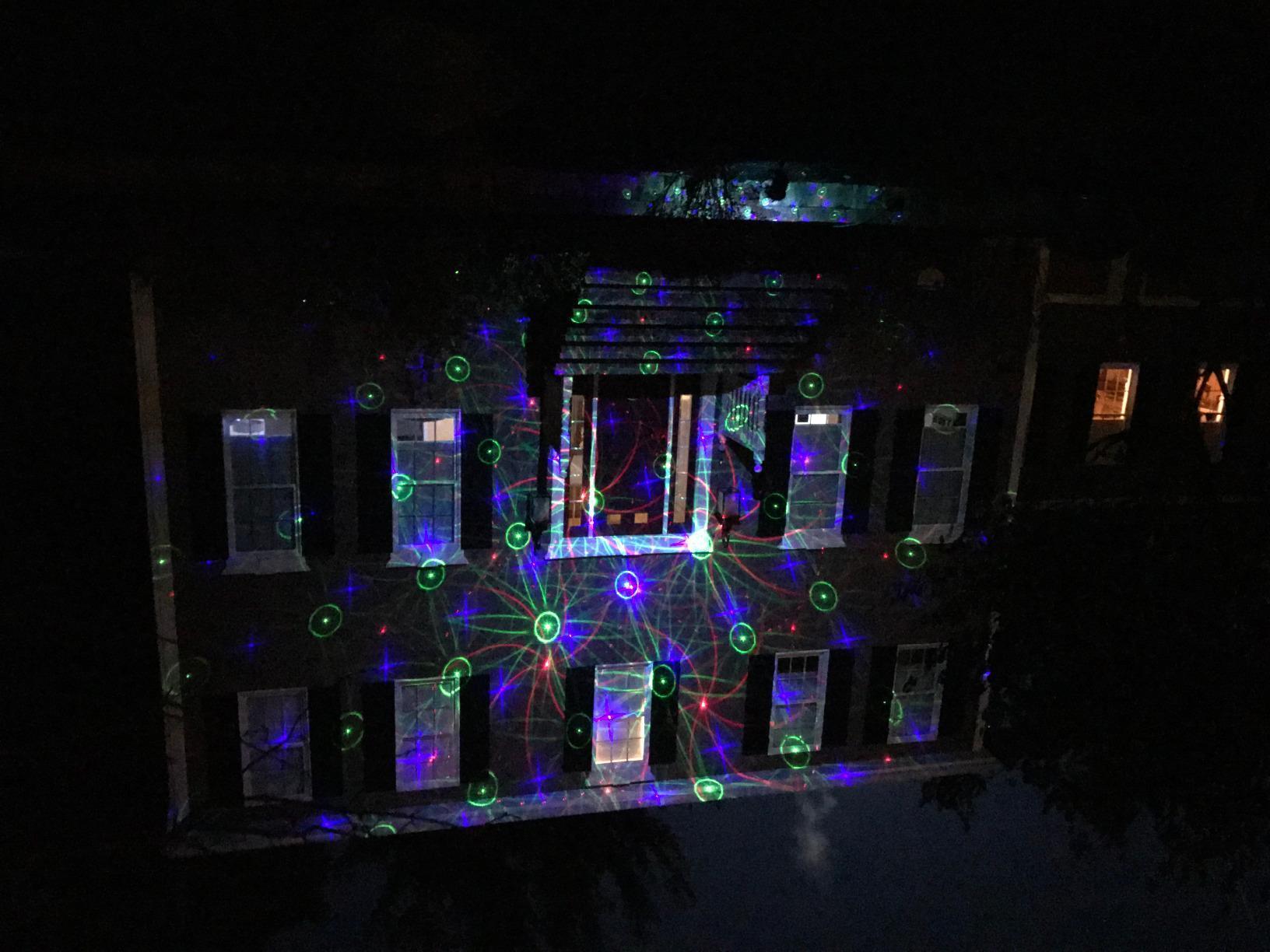 LedMall Motion 8 Patterns in 1 Red, Green, and Blue Outdoor Christmas Laser Lights Projector with remote control and Security Lock customer photo 1