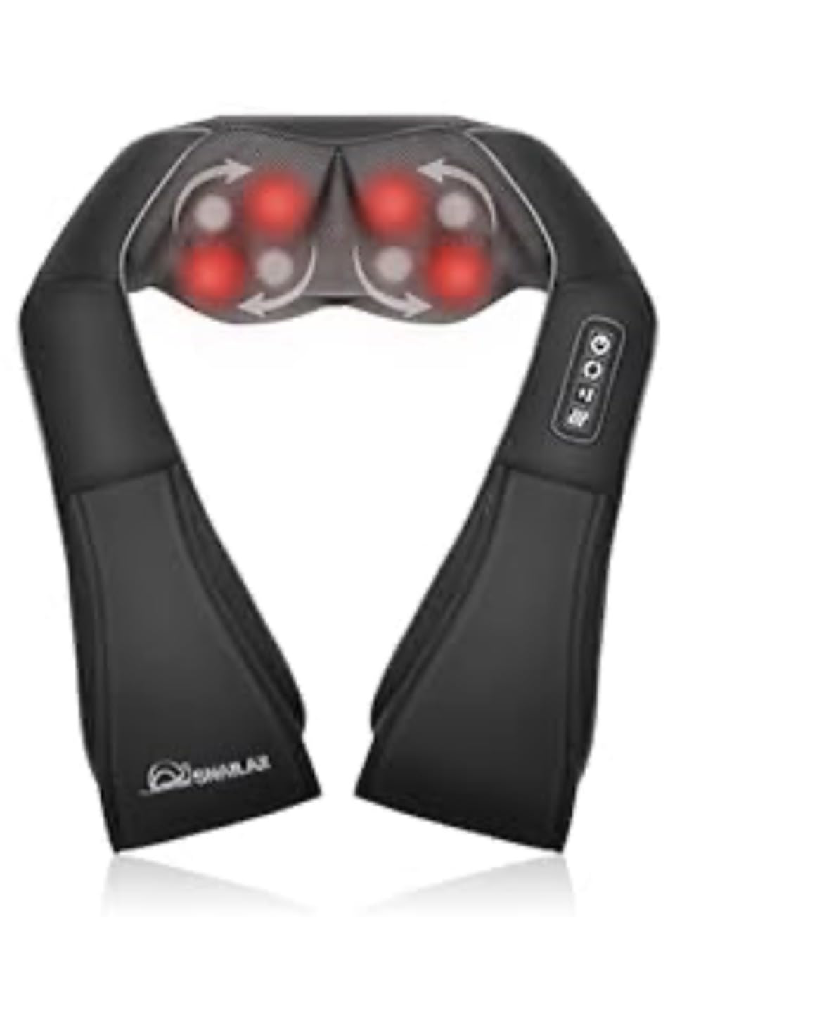 Shiatsu Neck & Shoulder Massager with Heat, Deep Tissue Back Massager | 8 Rotating Kneading Nodes, Shoulder Cape, Soothing Heat And Adjustable Intensities Thicker Premium PU Leather Gift for Her He customer photo 2