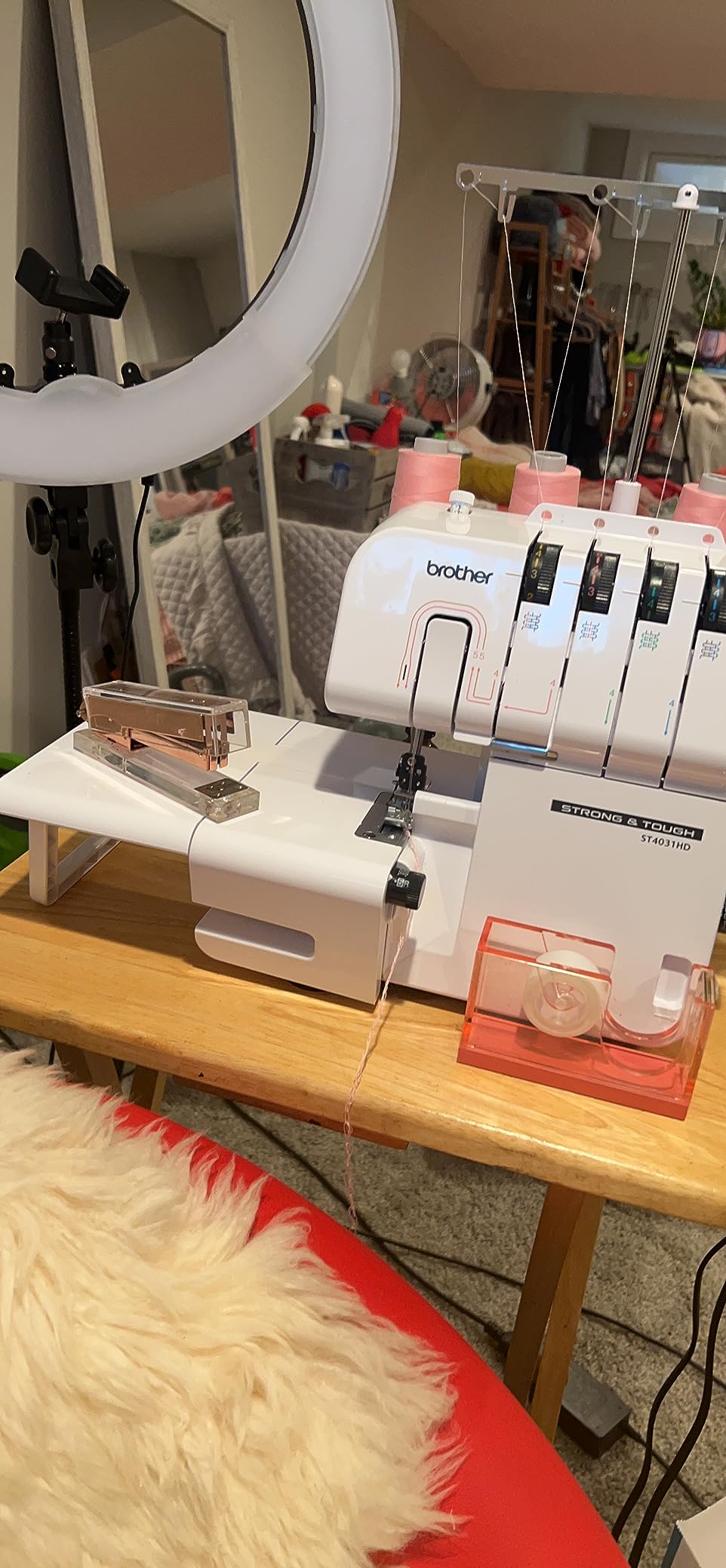 Brother ST4031HD Serger, Strong & Tough Serger, 1,300 Stitches Per Minute, Durable Metal Frame Overlock Machine, Large Extension Table customer photo 2