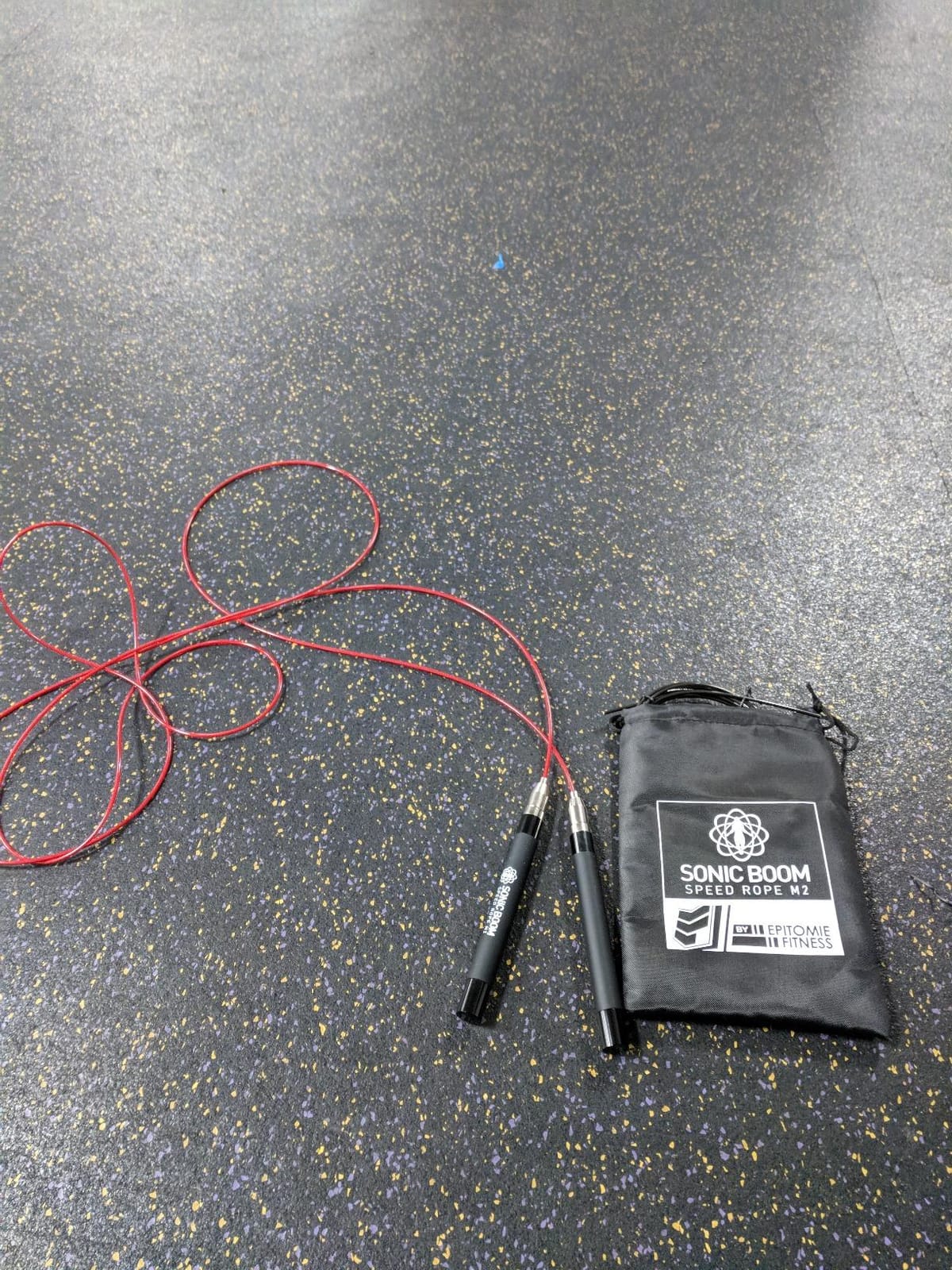 Epitomie Fitness Sonic Boom M2 High Speed Jump Rope - Patent Pending Self-Locking, Screw-Free Design – Weighted, 360 Degree Spin, Silicone Grip with 2 Speed Rope Cables for Home Workout, & More customer photo 2