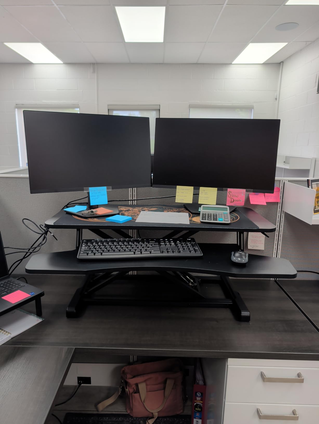 VIVO Black 32 in Standing Desk Converter, DESK-V000K customer photo 1