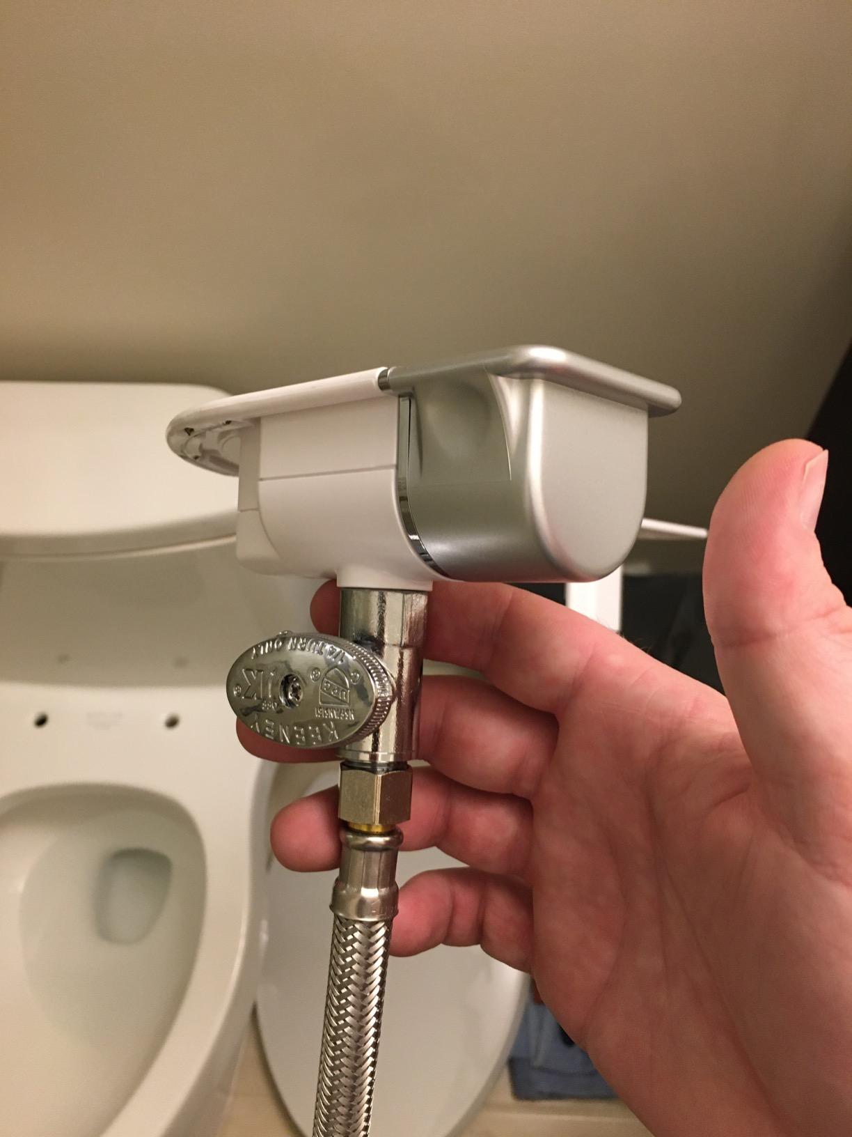 Brondell Bidet - Thinline SimpleSpa SS-150 Fresh Water Spray Non-Electric Bidet Toilet Attachment in White with Self Cleaning Nozzle and SafeCore Internal Valve customer photo 1