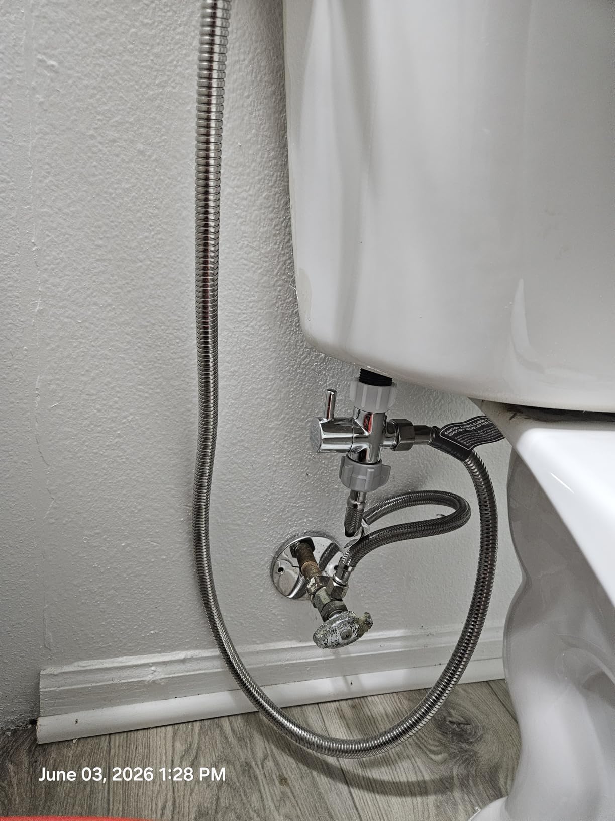Purrfectzone Bidet Sprayer for Toilet, Handheld Sprayer Kit, Cloth Diaper Sprayer Set - Easy to Install - Stainless Steel customer photo 1