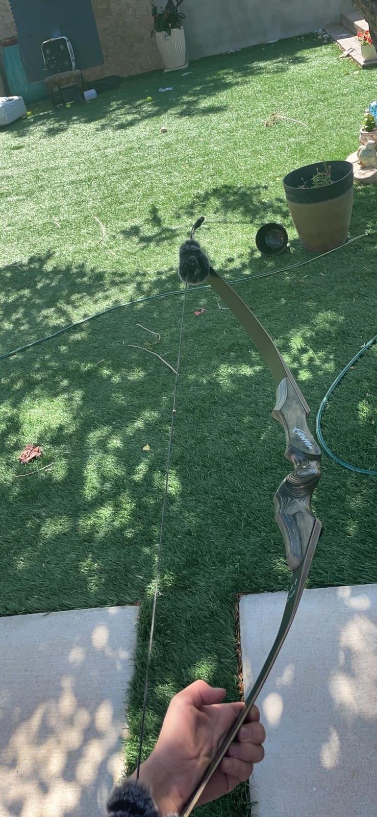 Obert Original Black Hunter Takedown Recurve Bow 60inch with Bamboo Core Limbs Archery Hunting Target Practice customer photo 2