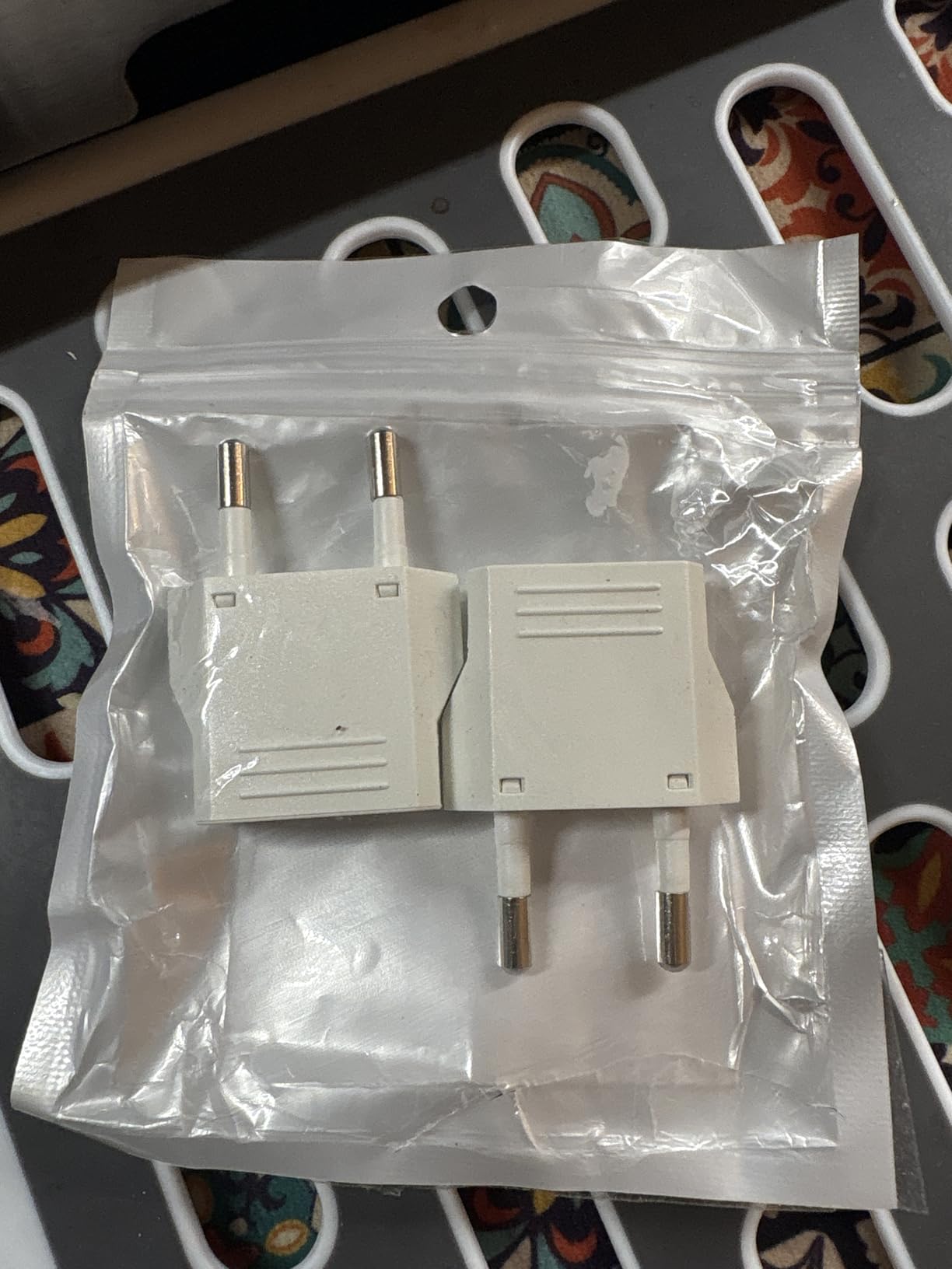 Unidapt European Travel Plug Adapter, US to Europe Type C, 4 Pack, White | Outlet Converter America USA to Europe, Italy, Spain, Germany, France EU Power Plugs for International Travel, Euro Plug customer photo 1