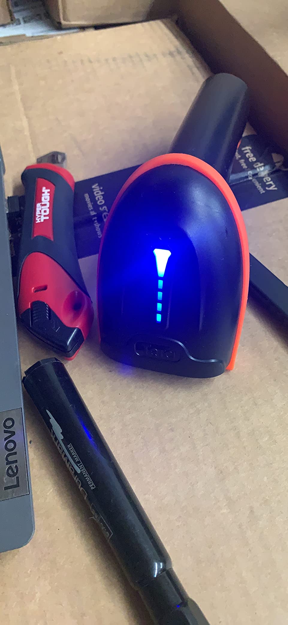 Tera Barcode Scanner Wireless 1D Laser Cordless Barcode Reader with Battery Level Indicator, Versatile 2 in 1 2.4Ghz Wireless and USB 2.0 Wired customer photo 1