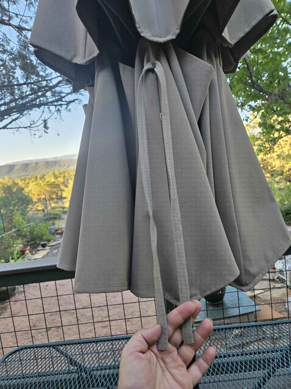 EliteShade USA 10-Year-Non-Fading 9ft 3-Tier Market Patio Umbrella, Commercial Grade Outdoor Table Umbrella with Crank Open, Windproof & UPF 50+ UV Protection, Heavy Duty Ventilation for Garden, Deck, Pool, Backyard, Beach & Bistro, Antique Beige customer photo 2
