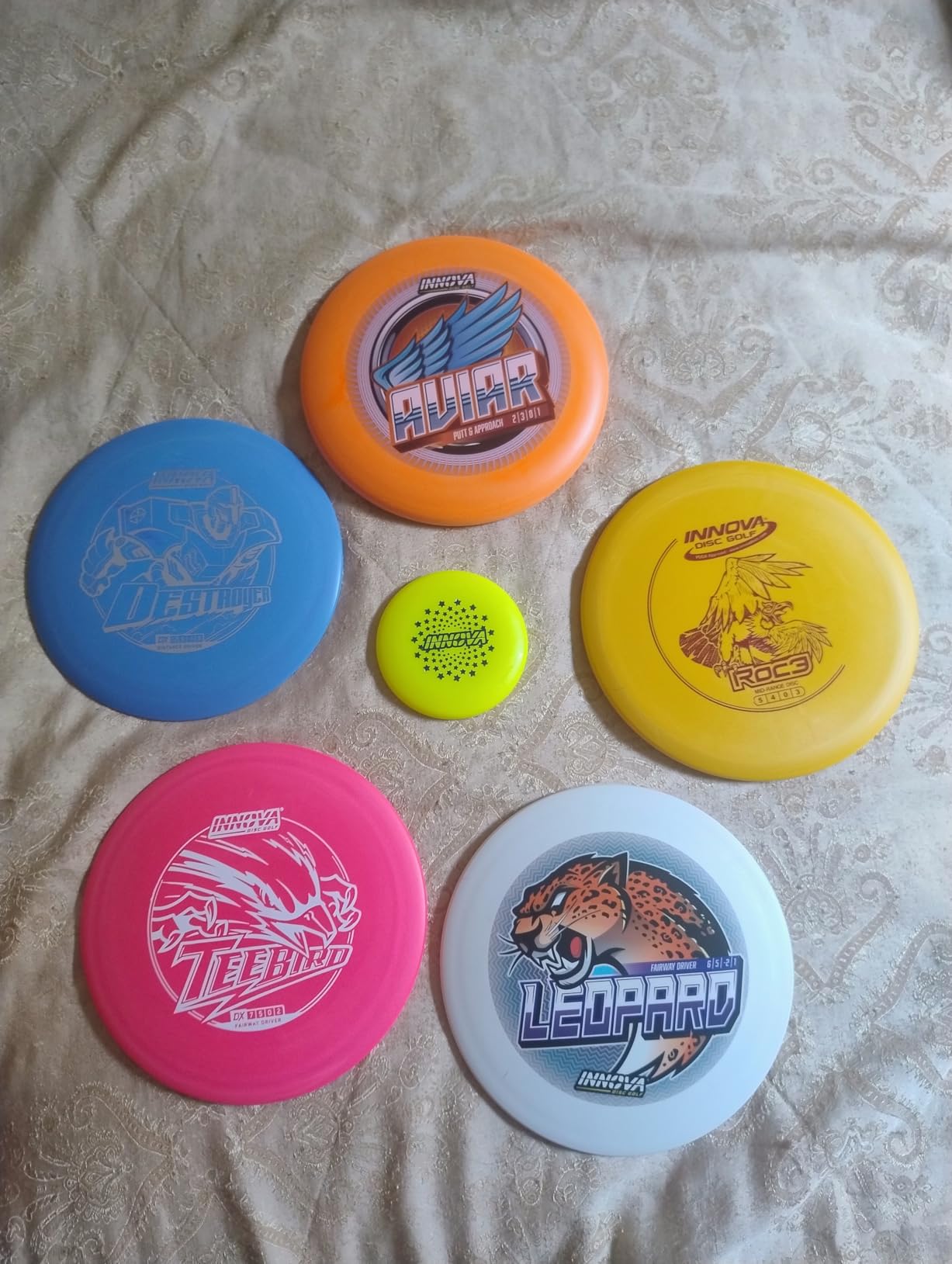 Innova Disc Golf Starter Set –Colors May Vary 160-180g – Includes Putter, Mid Range, 2X Fairway Drivers, Distance Driver, Mini Marker Beginner Disc Golf Set customer photo 1