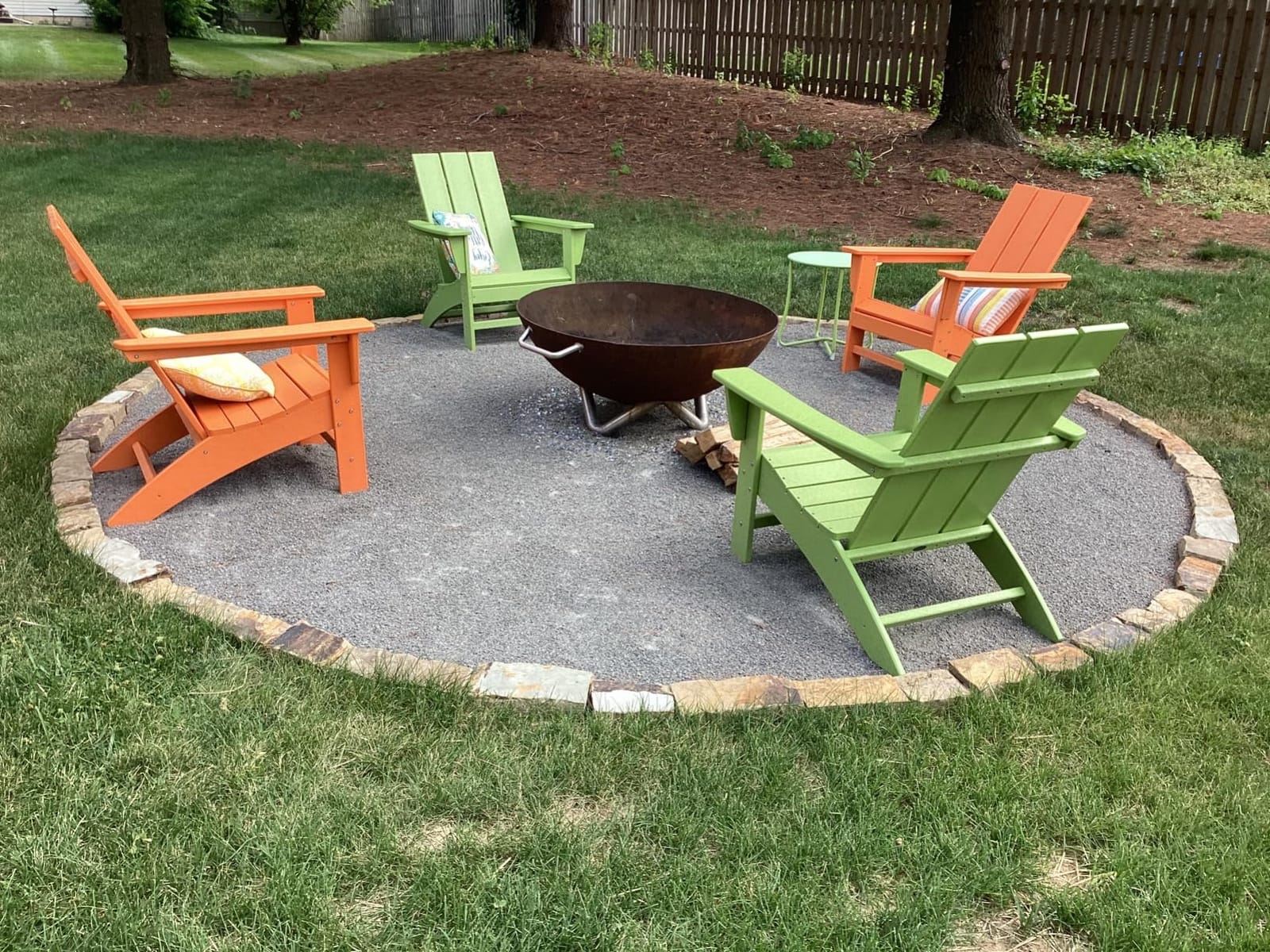 POLYWOOD Modern Adirondack Chair – All-Weather Outdoor Lawn Adirondack Chairs – HDPE, Fade-Resistant & Durable Outdoor Furniture – For Patio, Deck & Fire Pit Chairs – Black customer photo 1