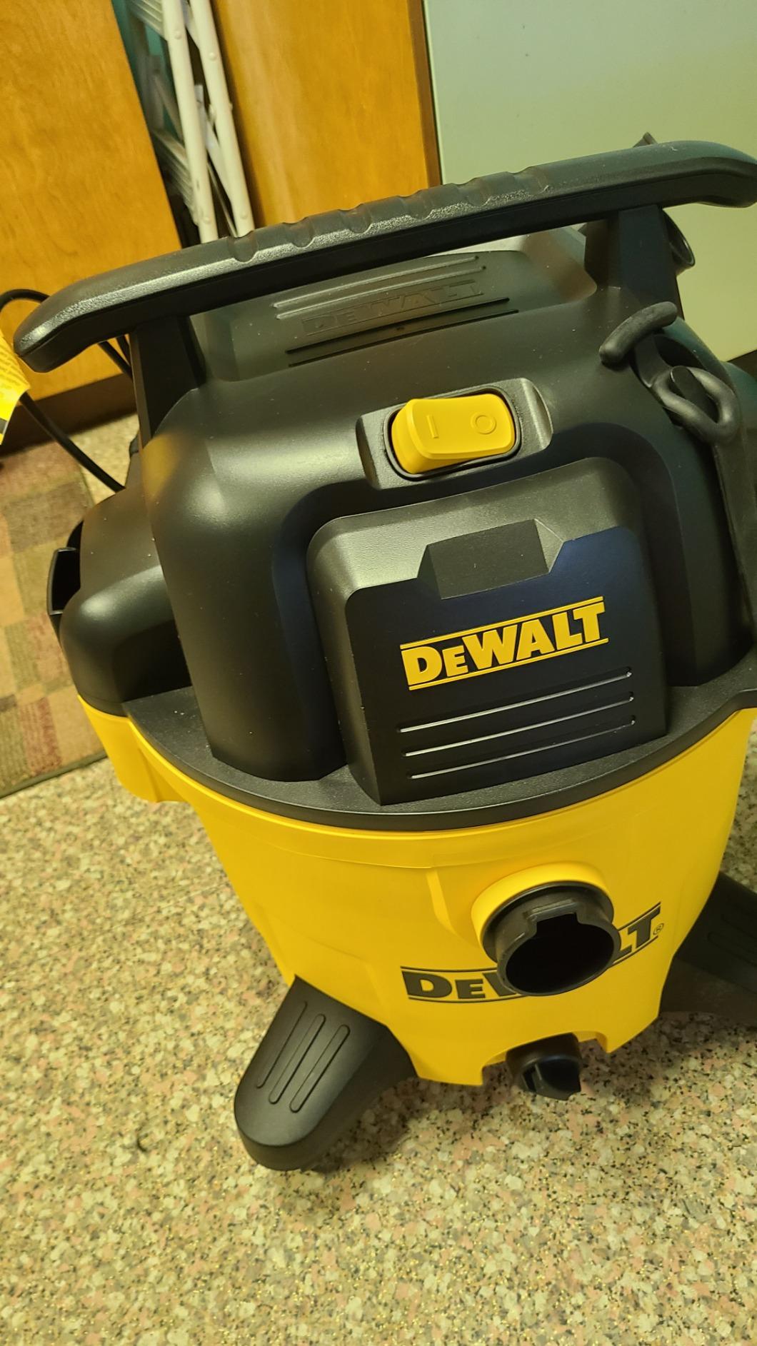 DEWALT 10 Gallon Poly Wet Dry Vacuum, 5.5 HP Shop Vacuum 120V 90 CFM for Jobsite, Workshop customer photo 2