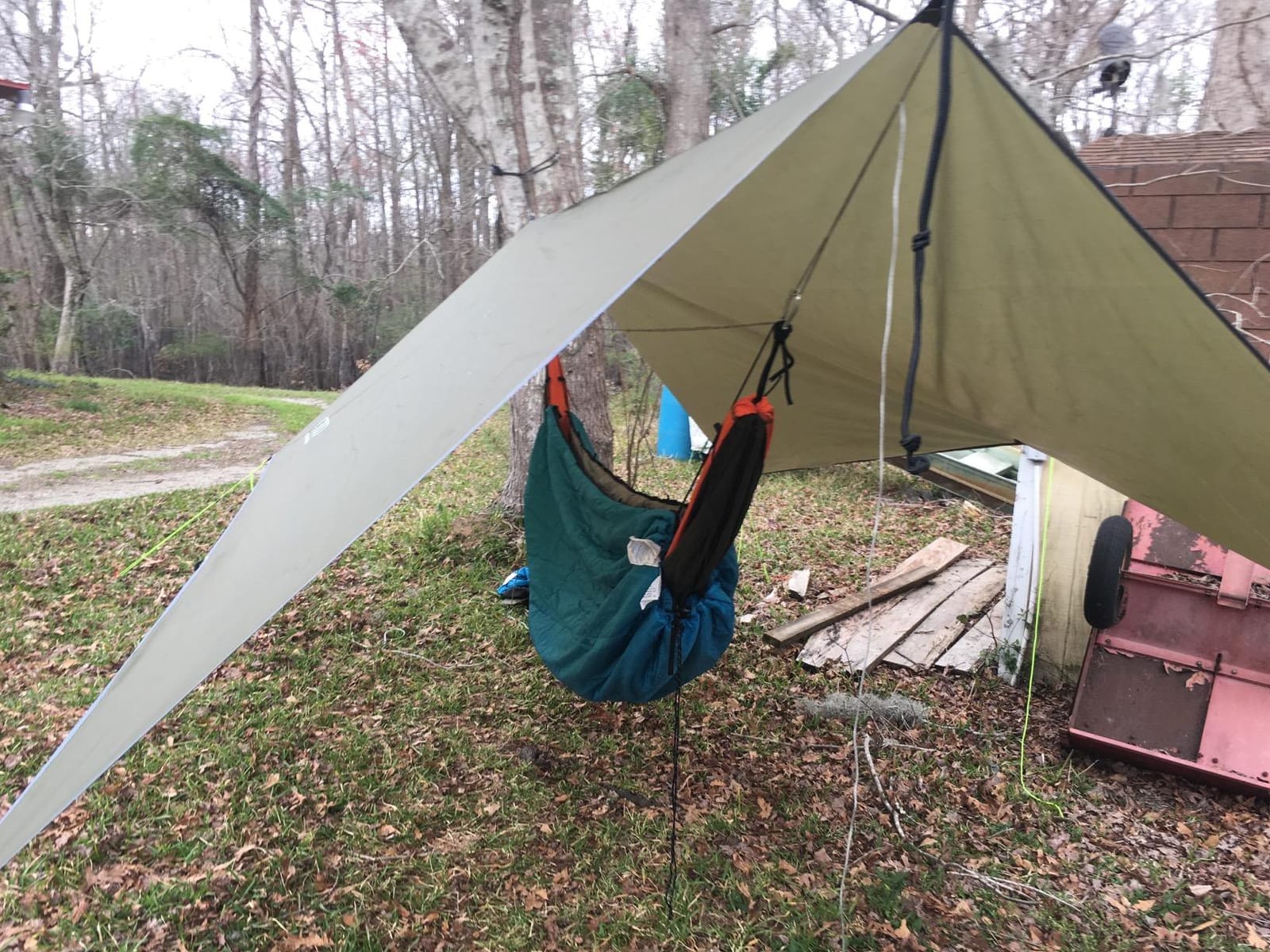 Gold Armour Rainfly Tarp Hammock, Premium 14.7ft/12ft/10ft/8ft Rain Fly Cover, Waterproof Ultralight Camping Shelter Canopy, Survival Equipment Gear Camping Tent Accessories (OD Green 12ft x 10ft) customer photo 1
