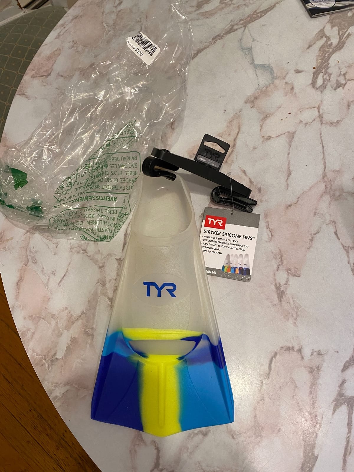 TYR Stryker Silicone Fins - Short Blade Swimming Training Scuba Flippers customer photo 2