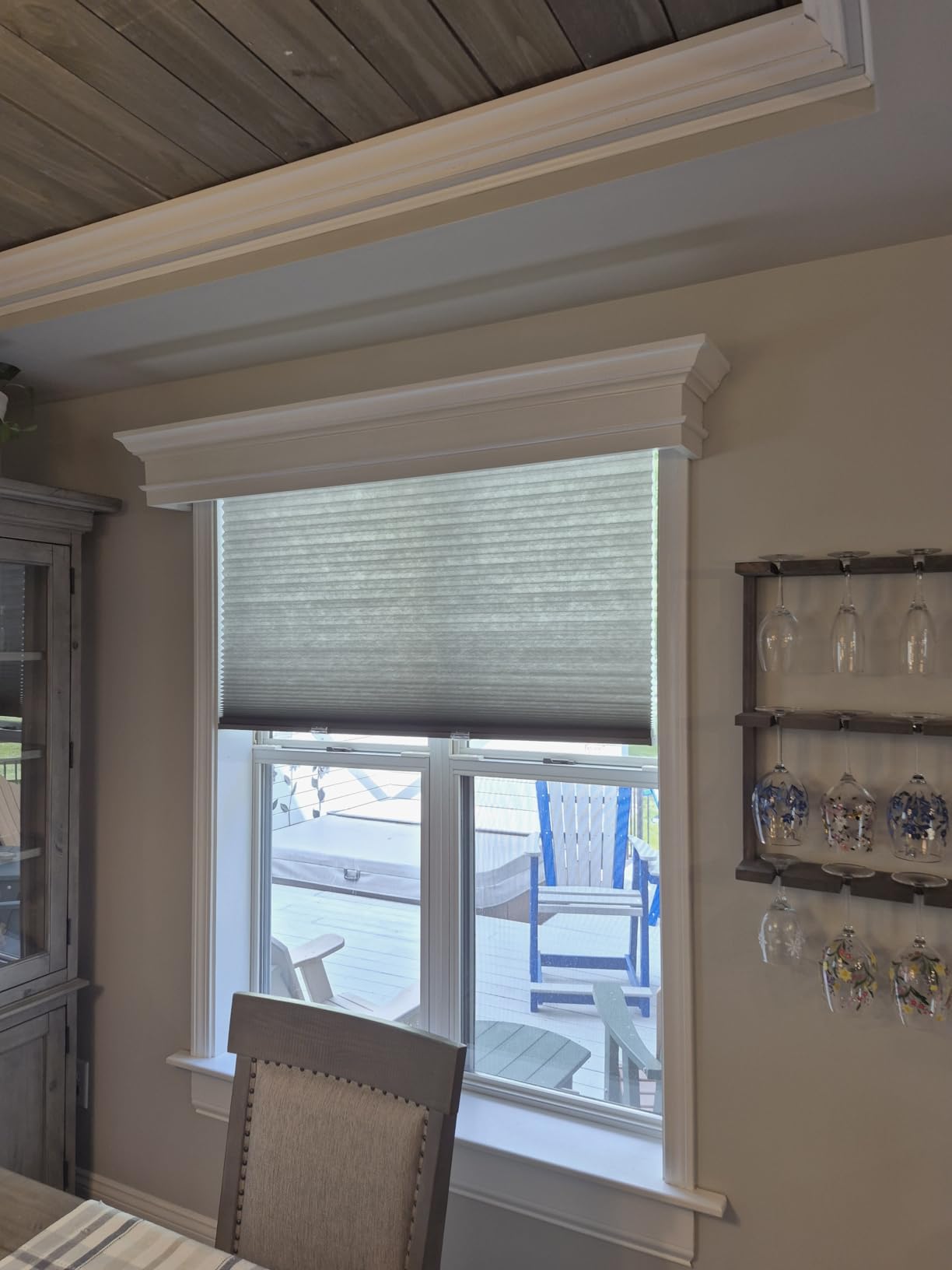BlindsAvenue Cordless Cellular Shade, White, 35