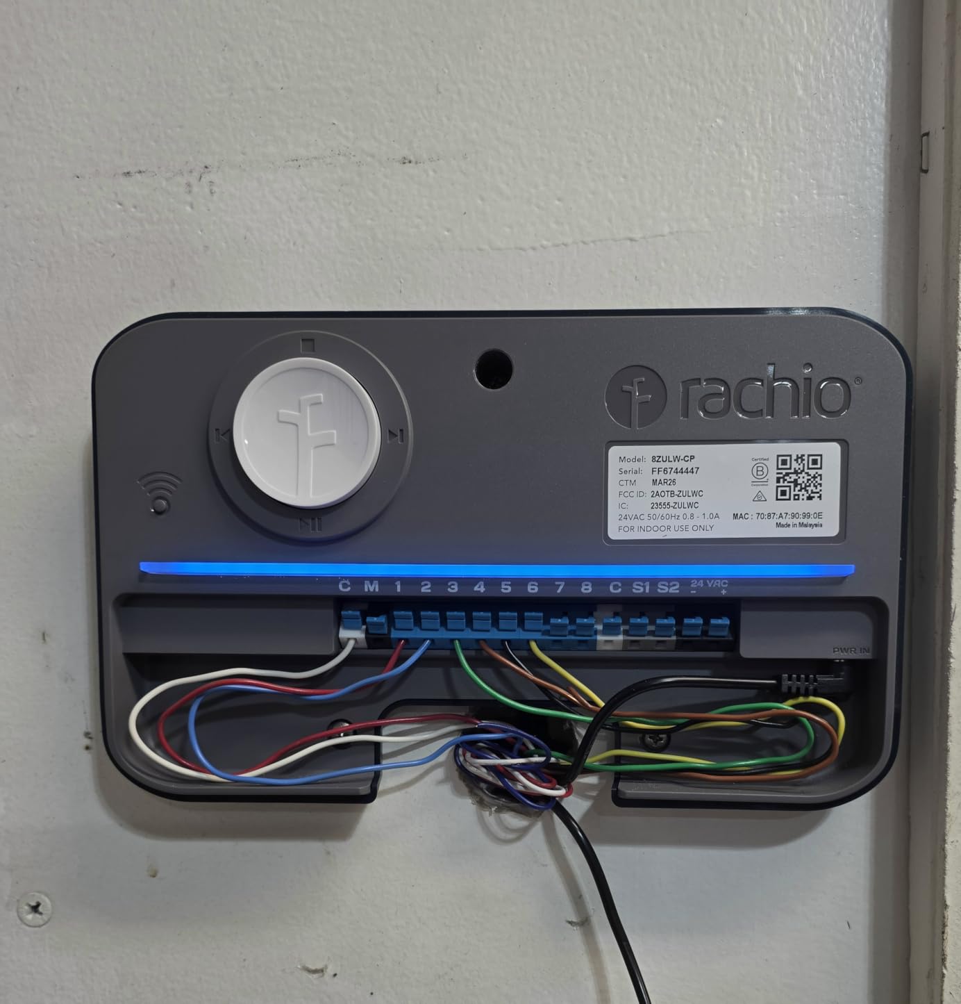 Rachio 3: 8 Zone Smart Sprinkler Controller (Simple Automated Scheduling + Local Weather Intelligence. Save Water w/ Rain, Freeze & Wind Skip), App Enabled, Works w/ Alexa, Fast & Easy Install customer photo 1