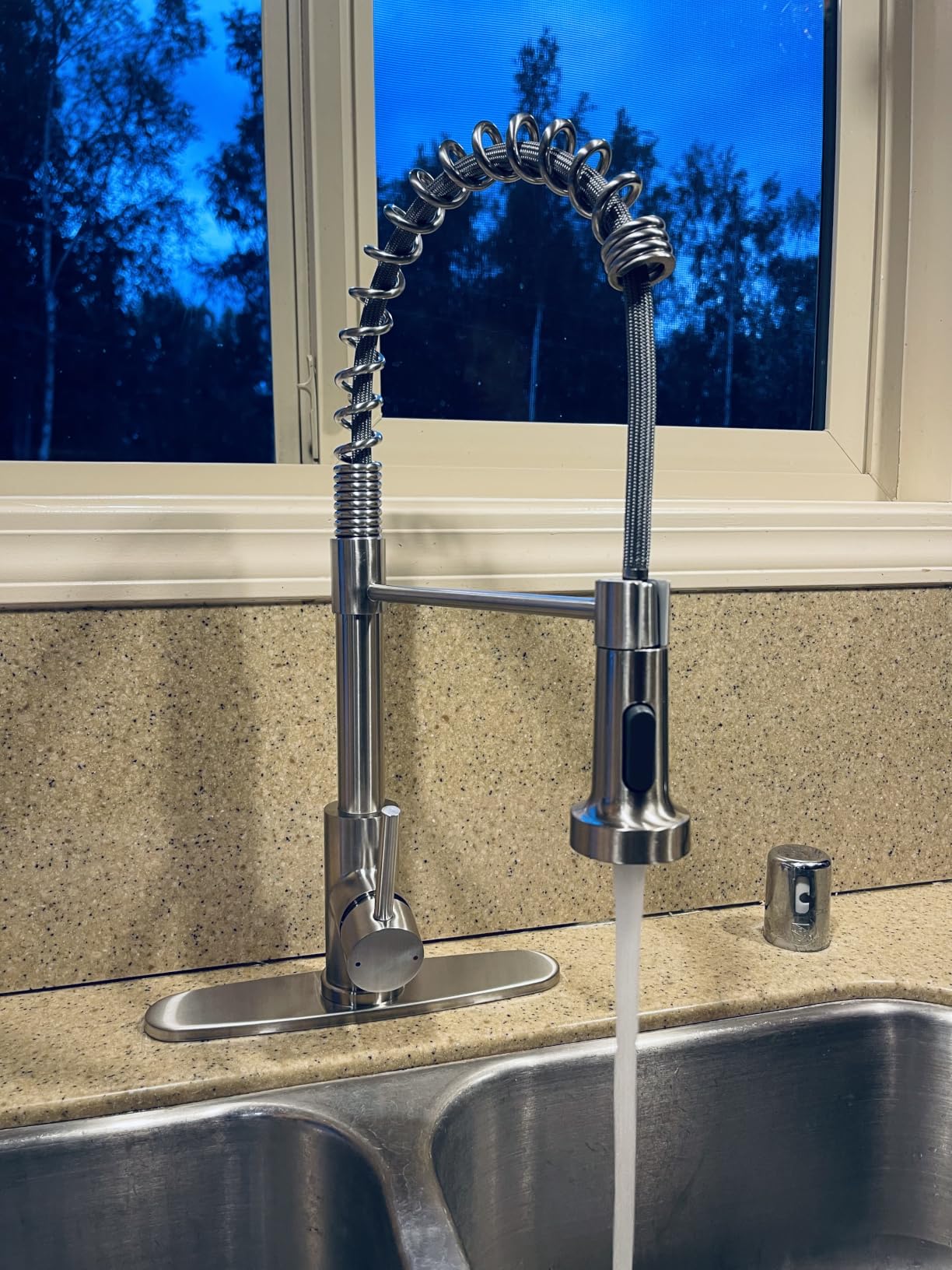 Kitchen Faucet with Pull Down Sprayer Brushed Nickel customer photo 1