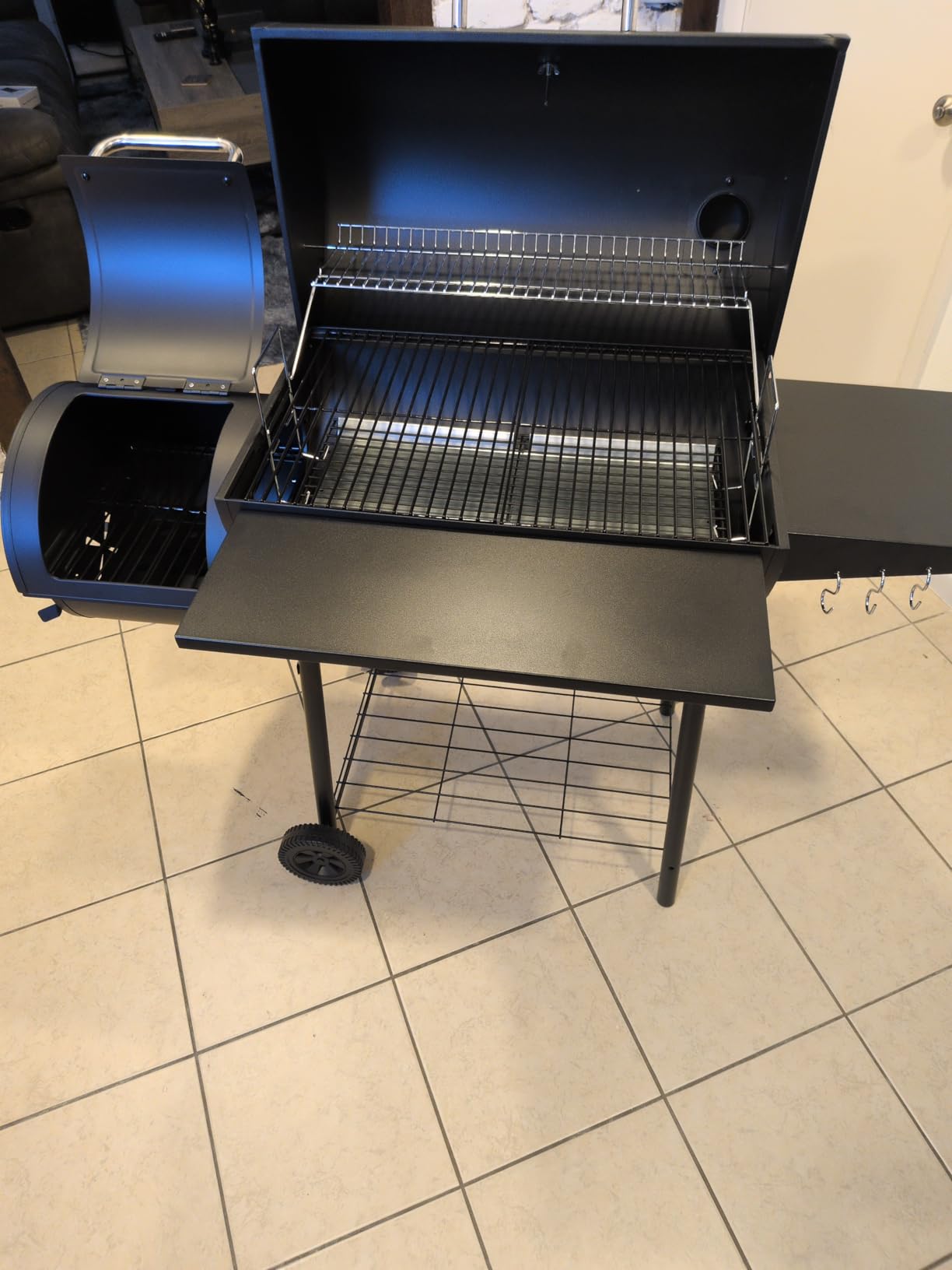 Royal Gourmet CC1830S BBQ Charcoal Grill and Offset Smoker, Outdoor Camping customer photo 2
