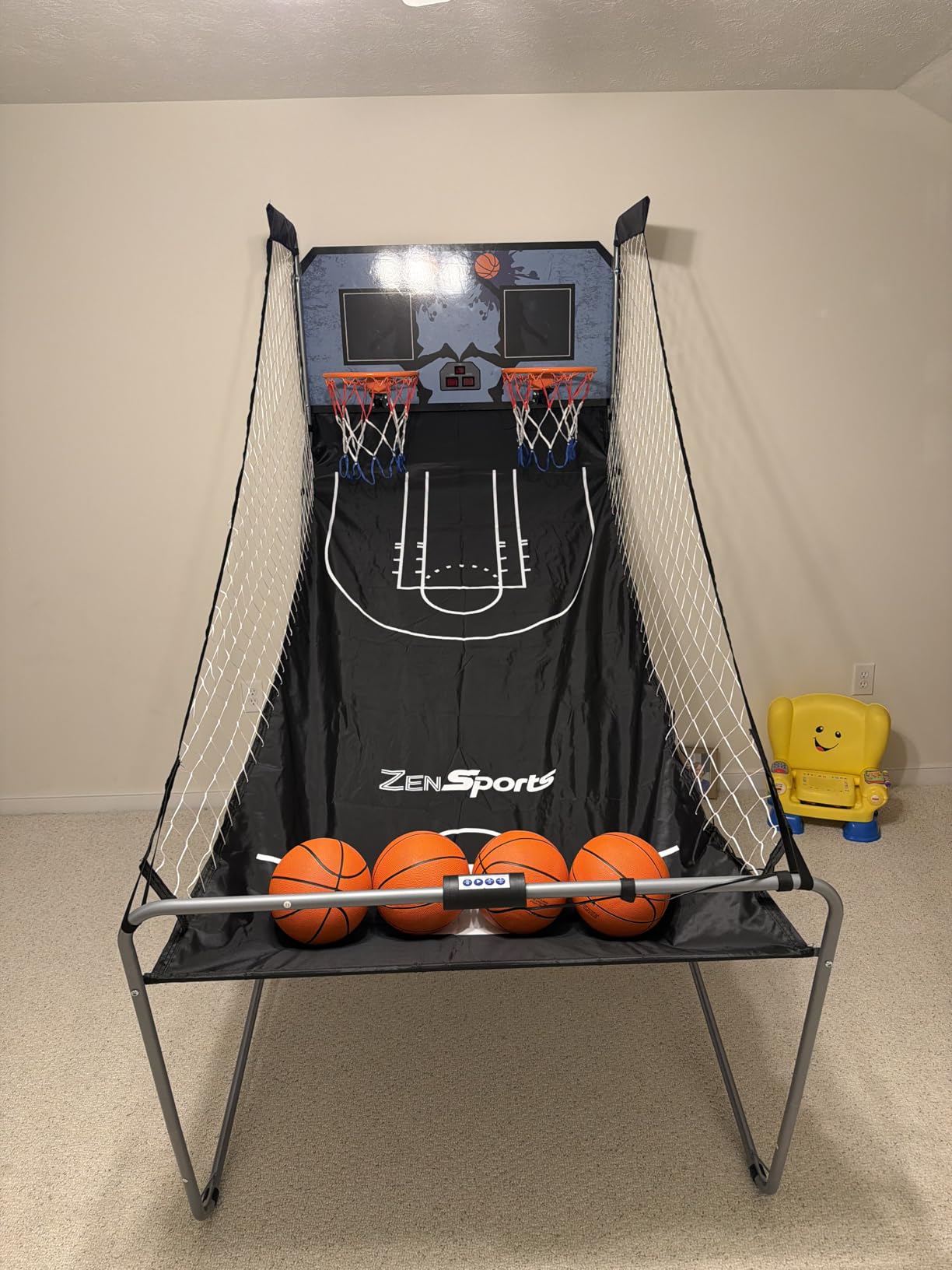 Nova Microdermabrasion Foldable Indoor Basketball Arcade Game Double Shot 2 Player W/ 4 Balls, Electronic Scoreboard and Inflation Pump customer photo 1